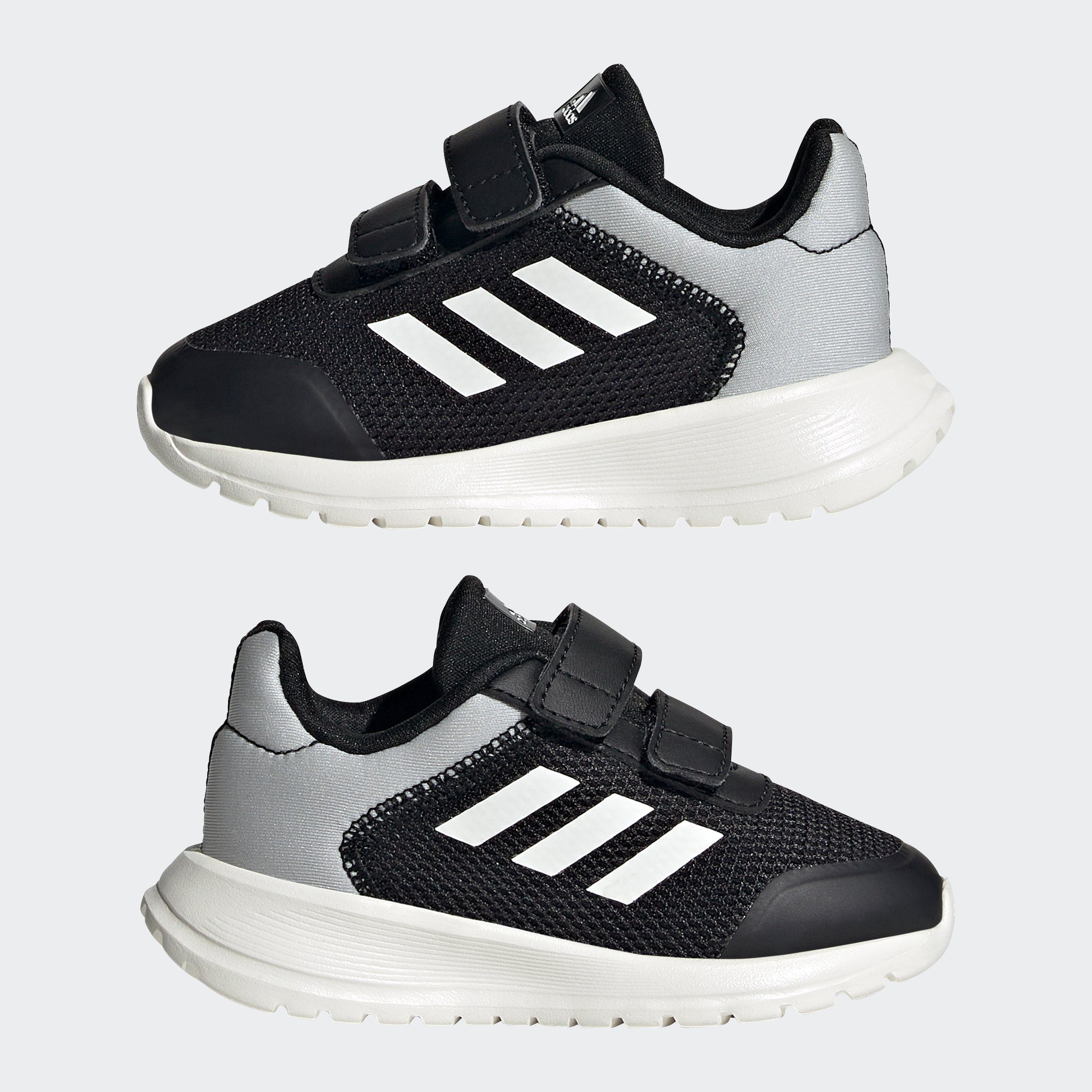 Two Klettverschluss Black Core / White Core TENSAUR adidas RUN Sportswear Grey Sneaker / mit