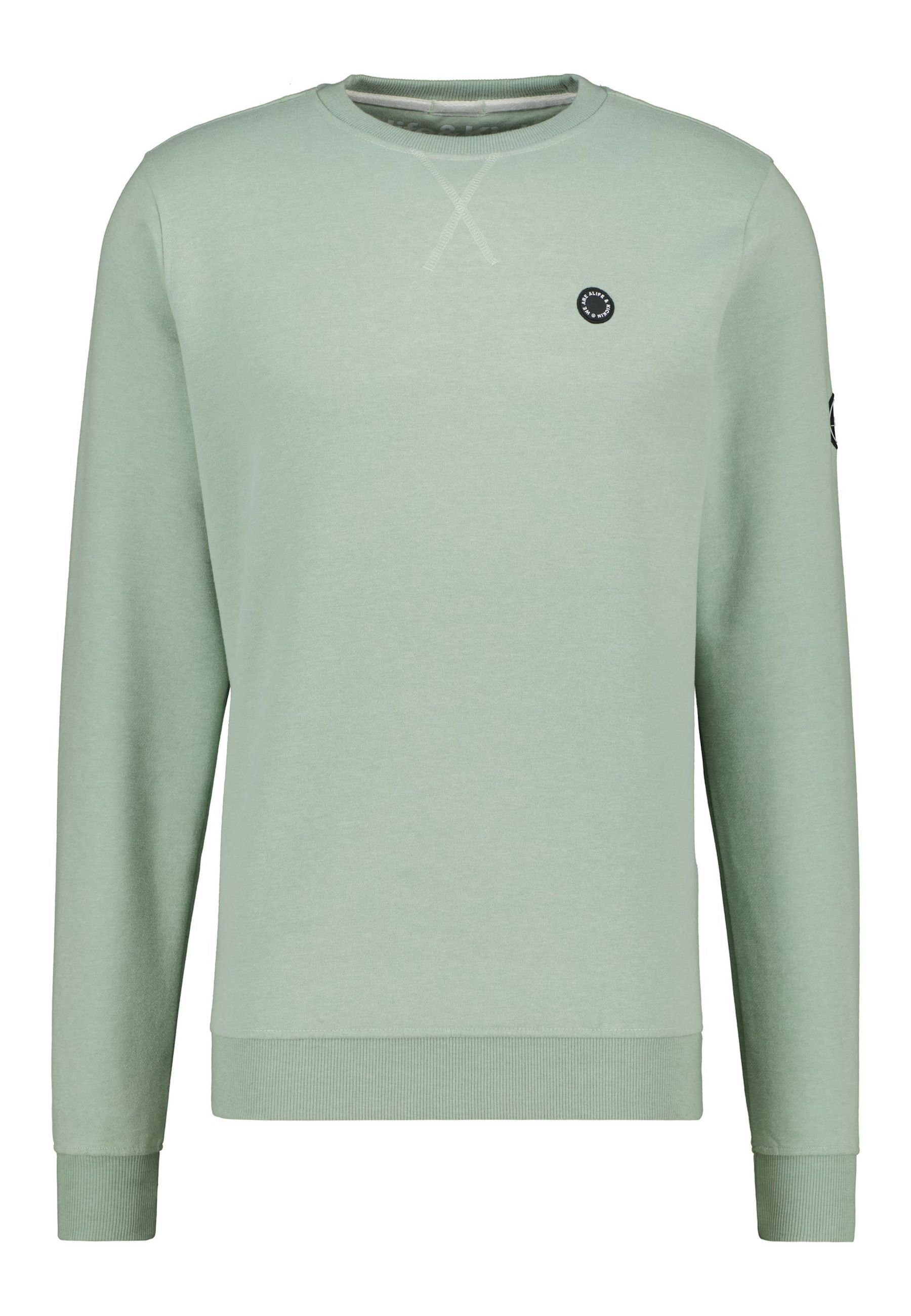 Alife & Kickin Sweatshirt Sweatshirt VincentAK A Pullover mit Rippbündchen (1-tlg) hellgrün