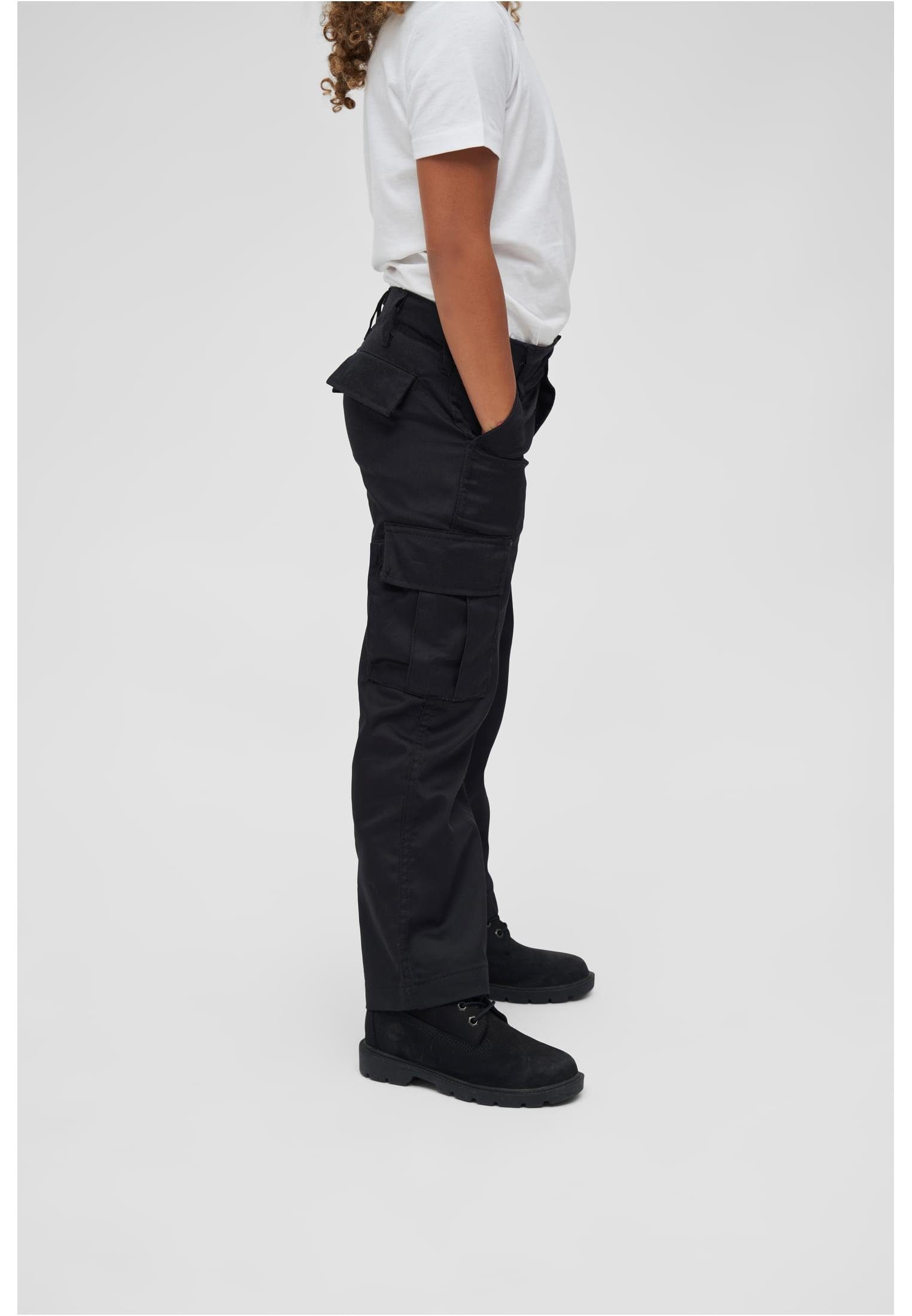 Brandit Cargohose Herren (1-tlg) Trouser black Kids Ranger US