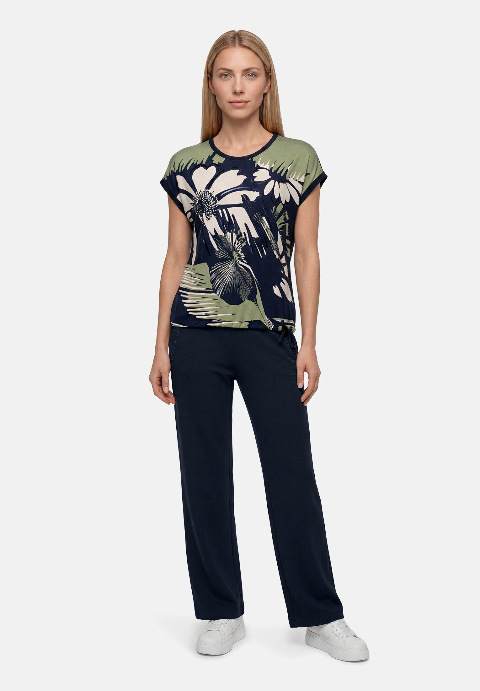 Betty Barclay Kurzarmshirt Damen mit Tunnelzug (1-tlg)