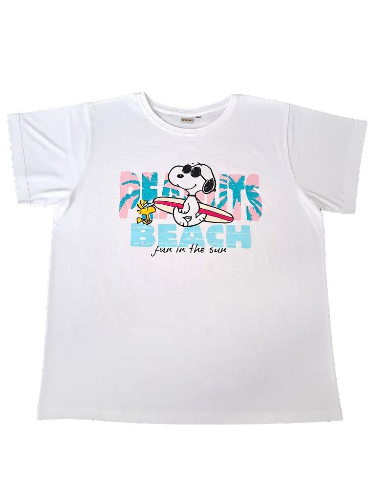 United Labels® T-Shirt Peanuts Snoopy T-Shirt Beach Fun in the Sun Oberteil Shirt Top Originallizenz