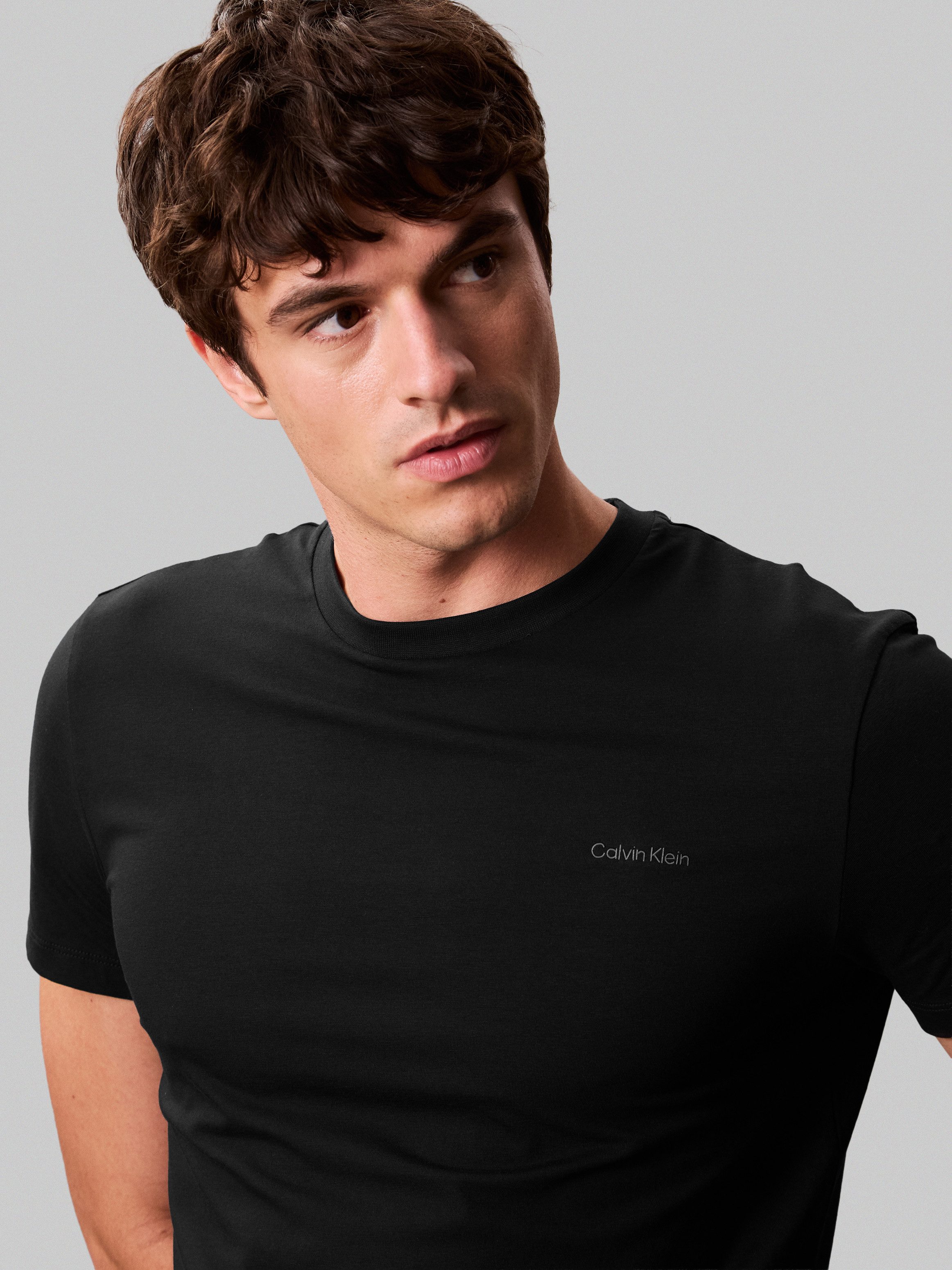 Calvin Klein T-Shirt SS STRETCH COTTON SLIM TEE Mit Rundhalsausschnitt günstig online kaufen