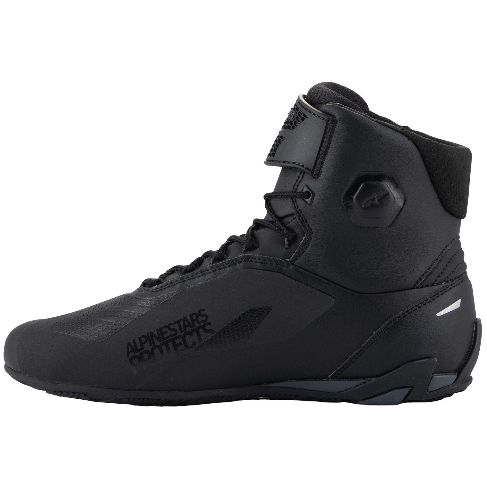 Alpinestars Alpinestars Faster-4 Motorradschuhe Schwarz Motorradstiefel (Packung, Antistatische und Öl- und Benzinfeste Sohle) motorradschuhe für herren