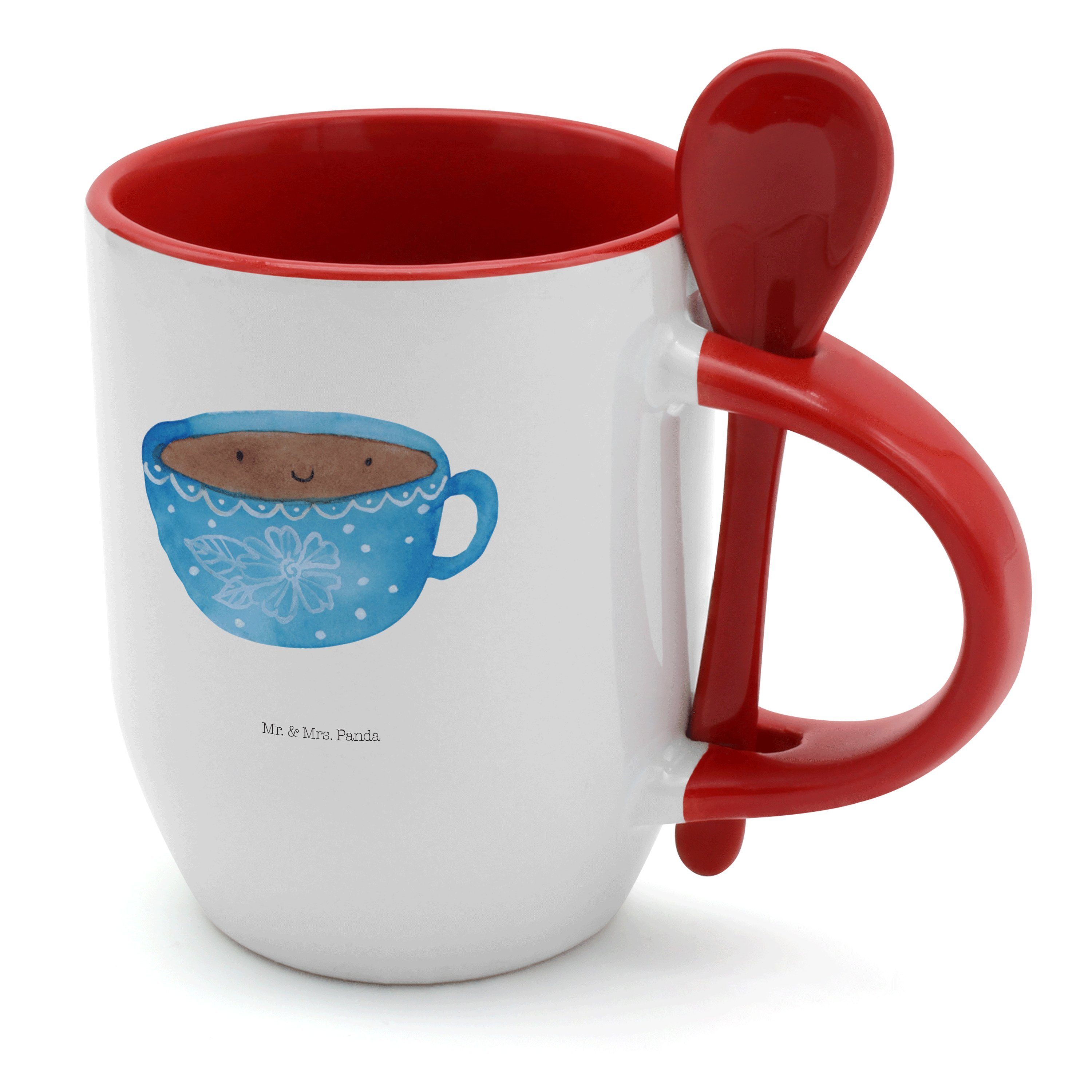 Mr. & Mrs. Panda Tasse Kaffee Tasse - Weiß - Geschenk, Tiere, Liebe, lustige Sprüche, Kaffee, Keramik | Tassen