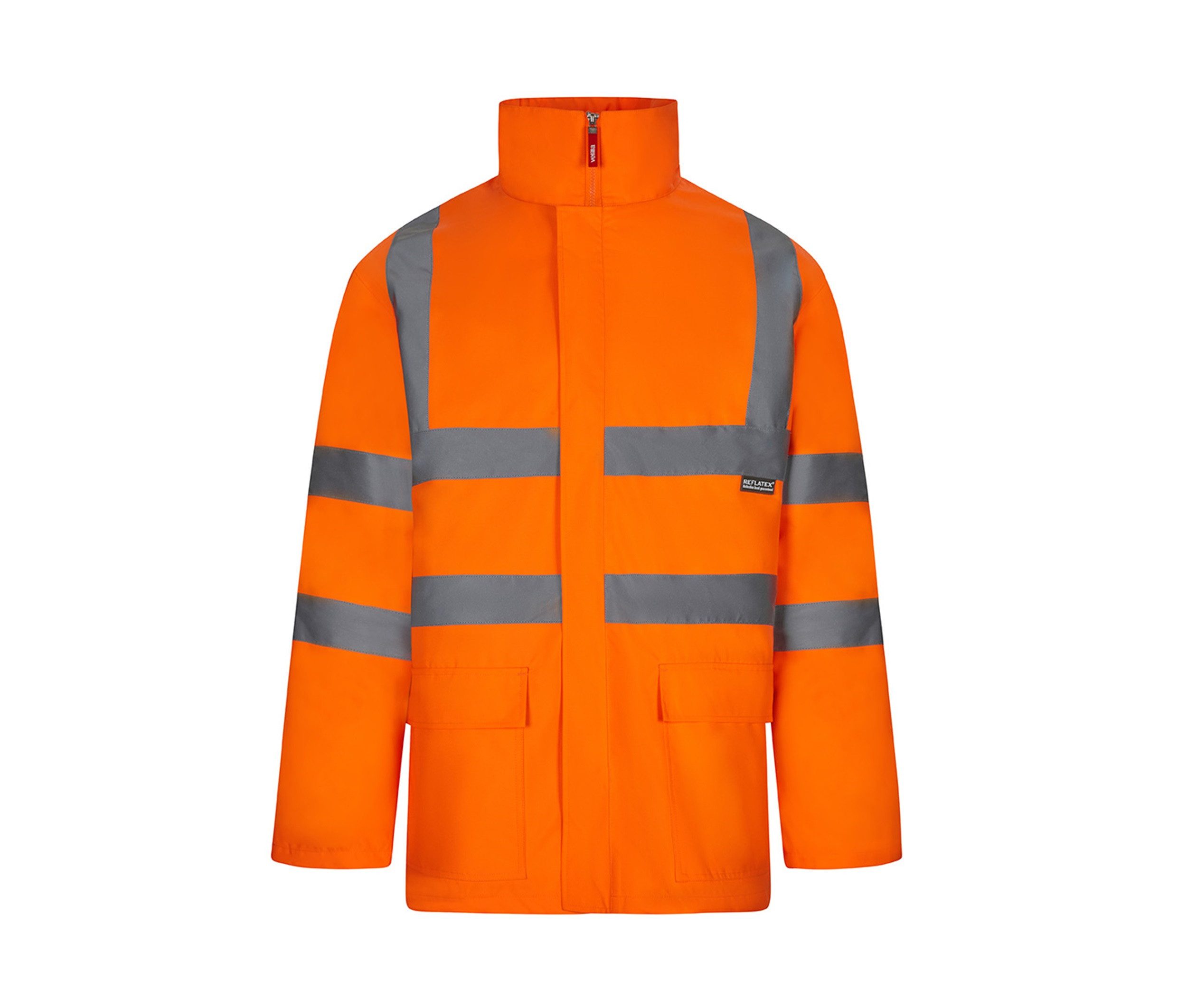 Velilla Arbeitsjacke 4-in-1 Warnschutz Parka wasserdicht EN ISO 20471 Klasse 3 abnehmbare Ärmel