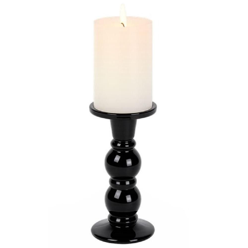 Lambert Kerzenhalter Kerzenleuchter Andratx Glas Schwarz (18,5cm)