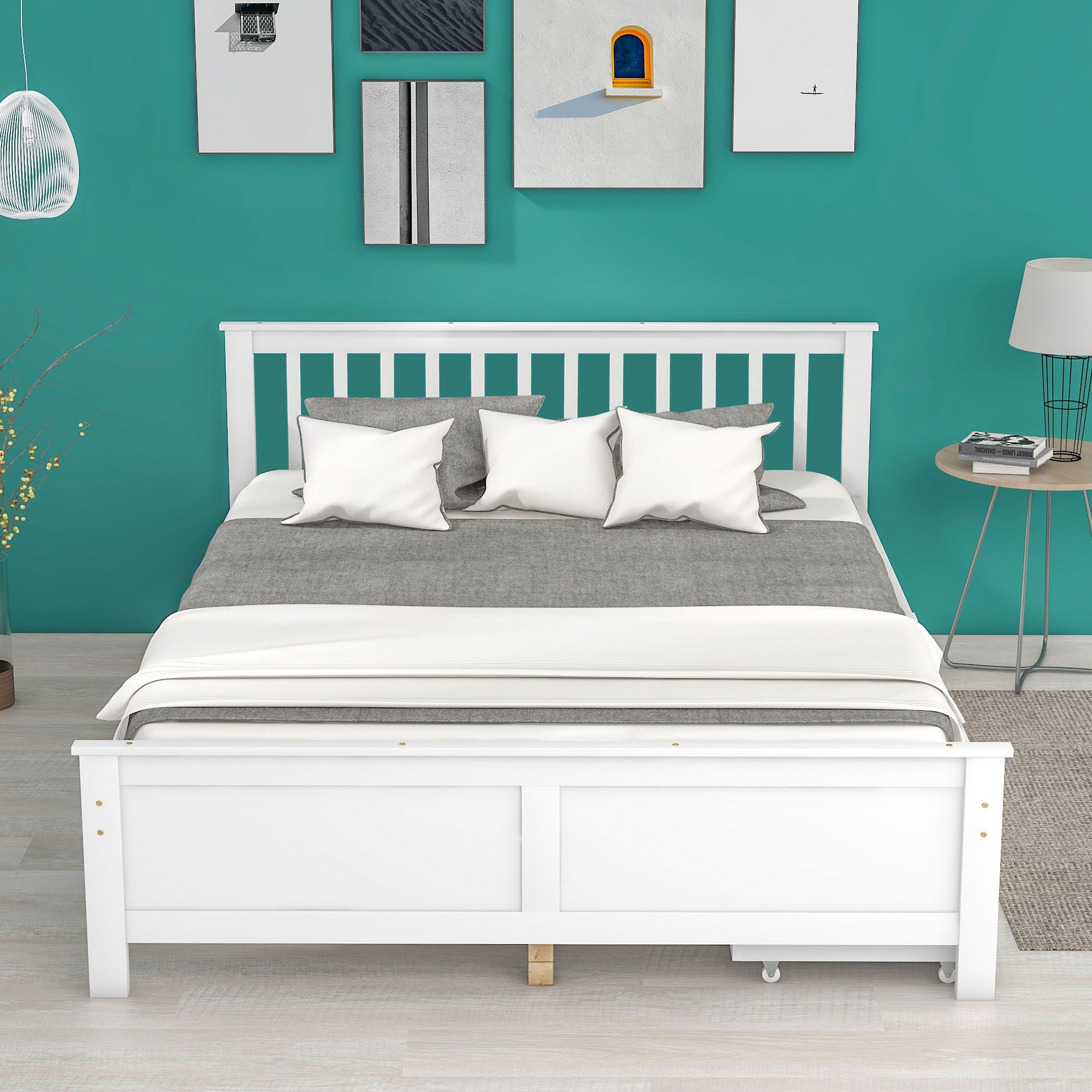 TavilaEcon Holzbett Doppelbett mit Schubladen zur günstig online kaufen