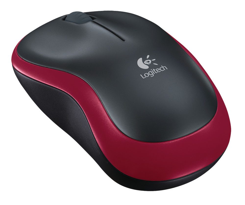 Logitech M185 - RED - EWR2 Maus (kabellos)