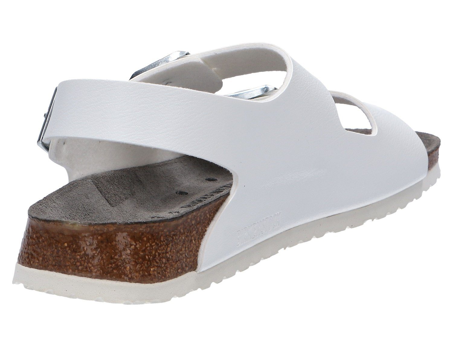 (Schmal) Weiß Fußbett Sandale Bequemes Birkenstock