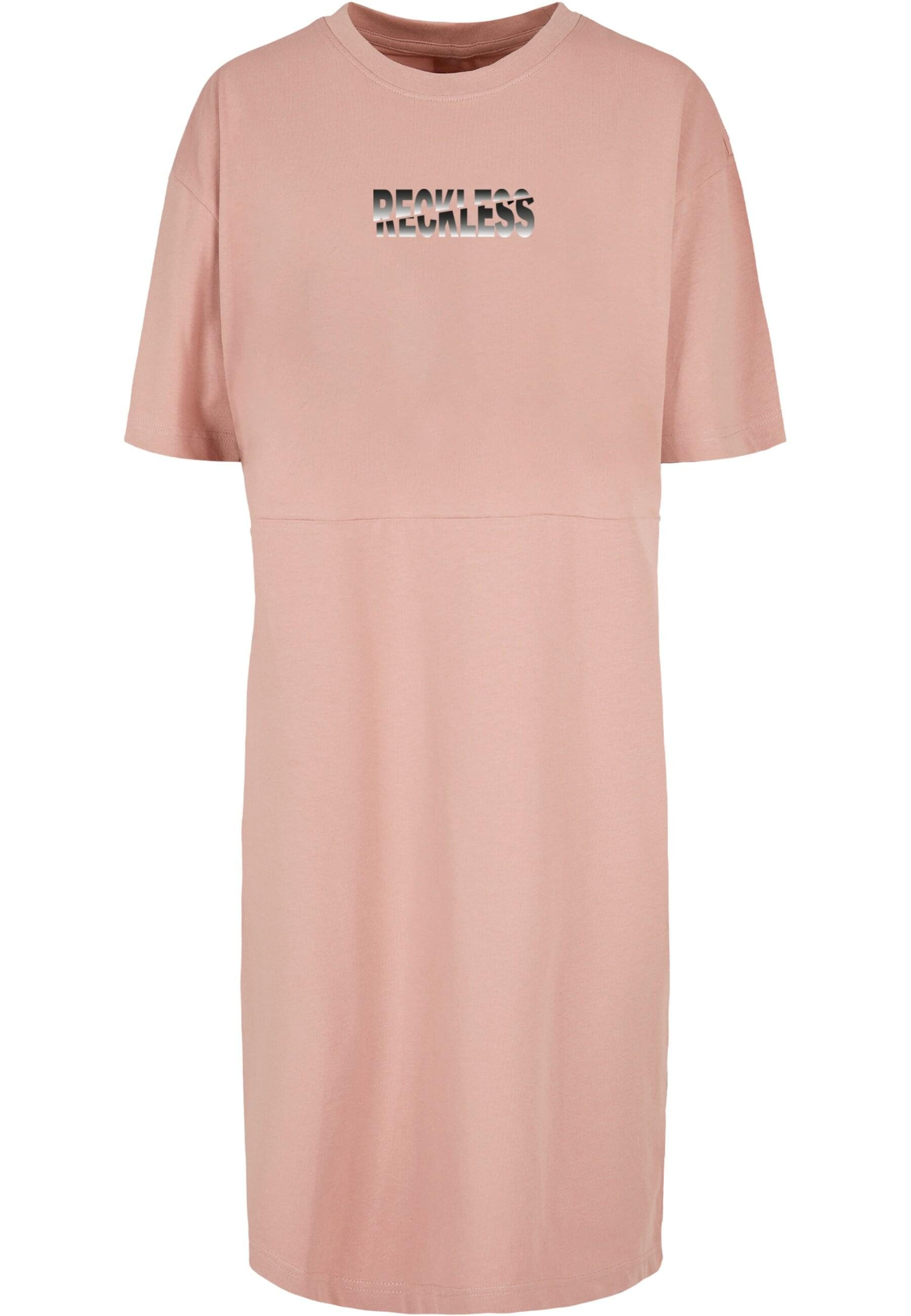 Merchcode Shirtkleid Merchcode Damen Ladies Reckless Oversized Slit Dress (1-tlg)
