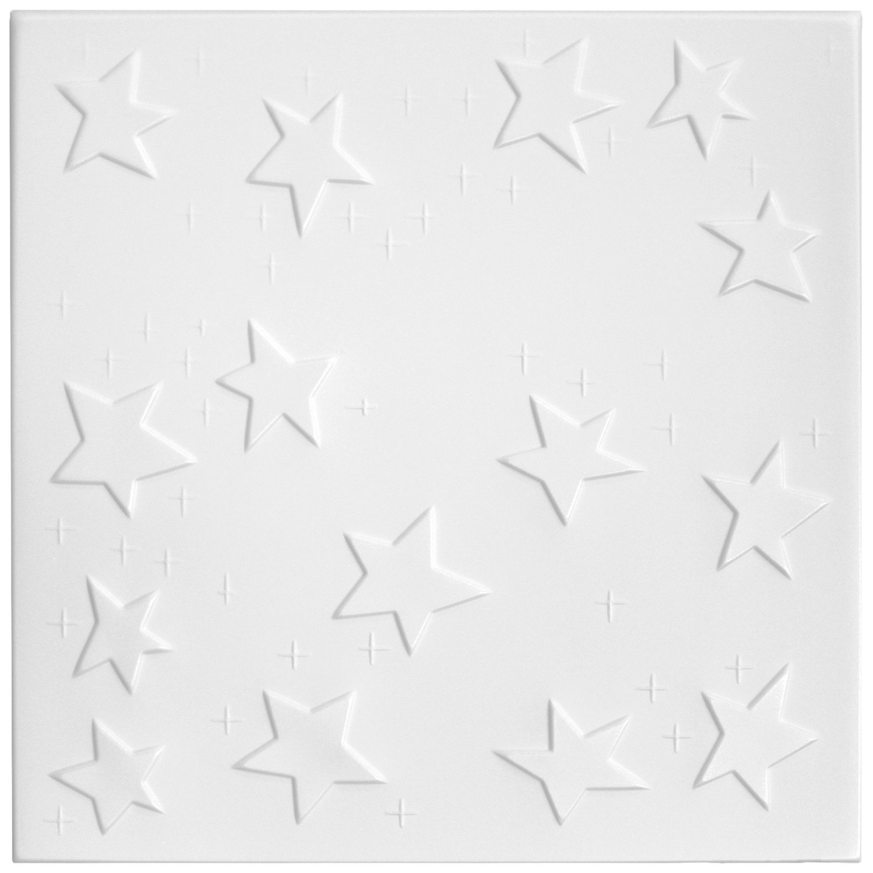 Hexim Wanddekoobjekt NR.66 (Deckenplatten 50x50cm Styroporplatten weiß XPS günstig online kaufen