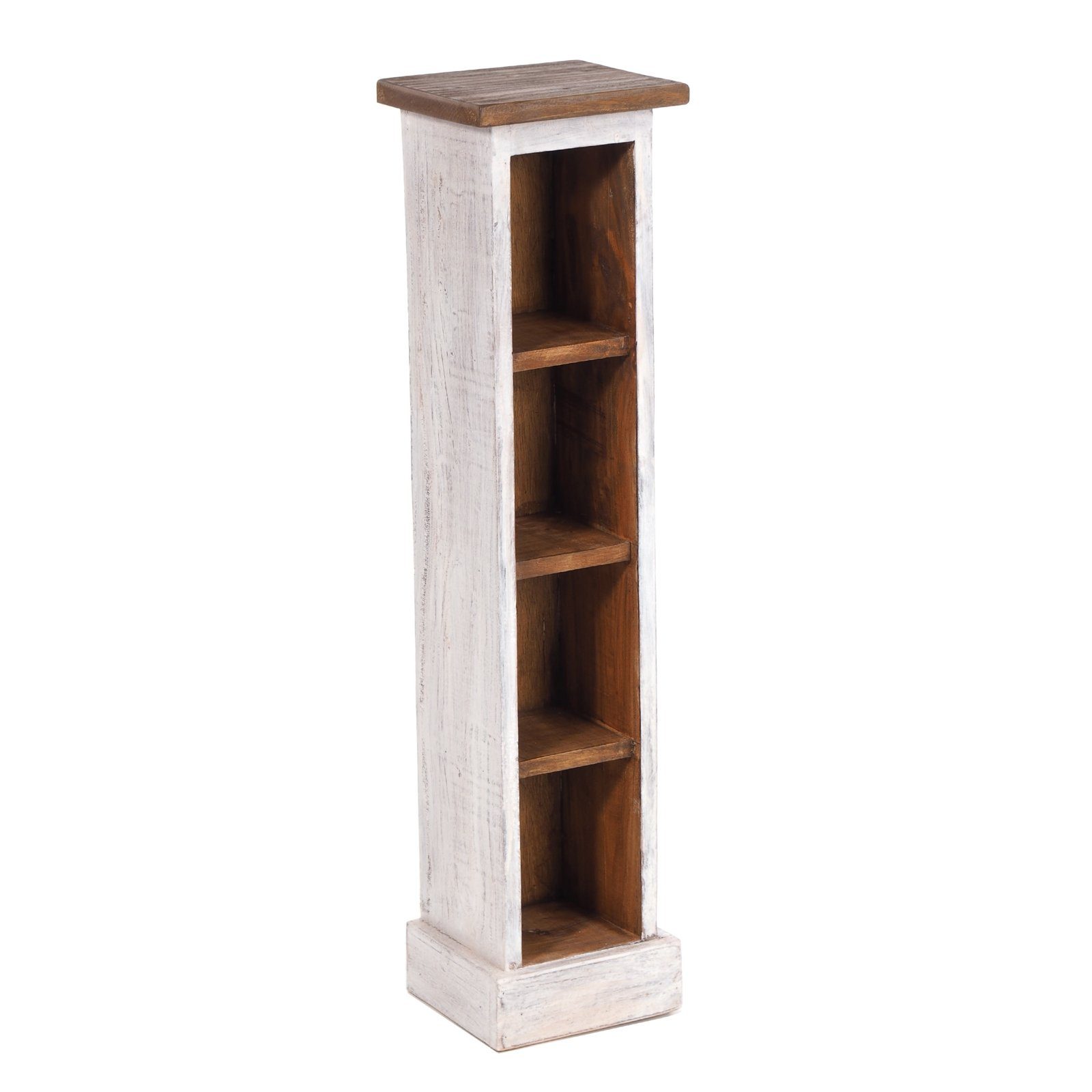 DESIGN DELIGHTS CD-Regal HOLZ CD REGAL "CD TOWER", 76cm(H), Holzregal, CD Rack mit 4 Fächern