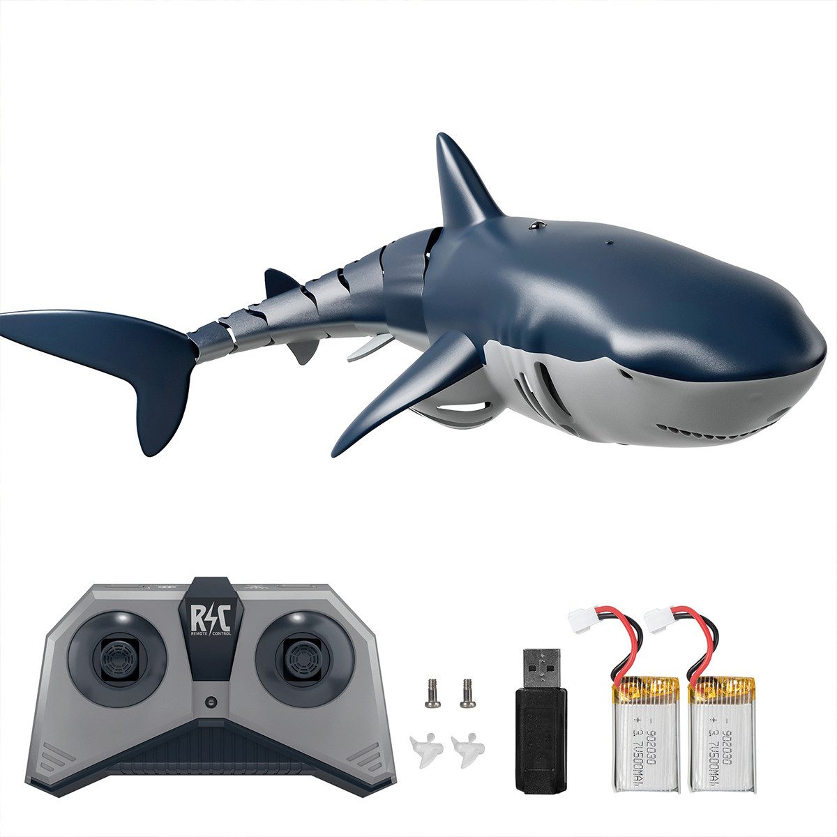 TEMI Spielzeug-Boot RC-Boot Ferngesteuertes Boot Haispielzeug, günstig online kaufen