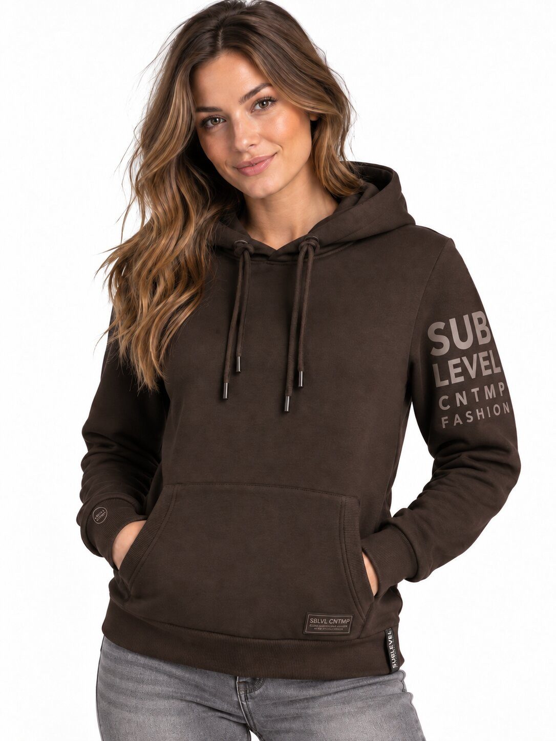 SUBLEVEL Kapuzenpullover Hoodie Damen Kapuzenpullover Kapuzensweater Sweatshirt Perfekte Passform Hochwertige Verarbeitung, Angenehm weich & bequem