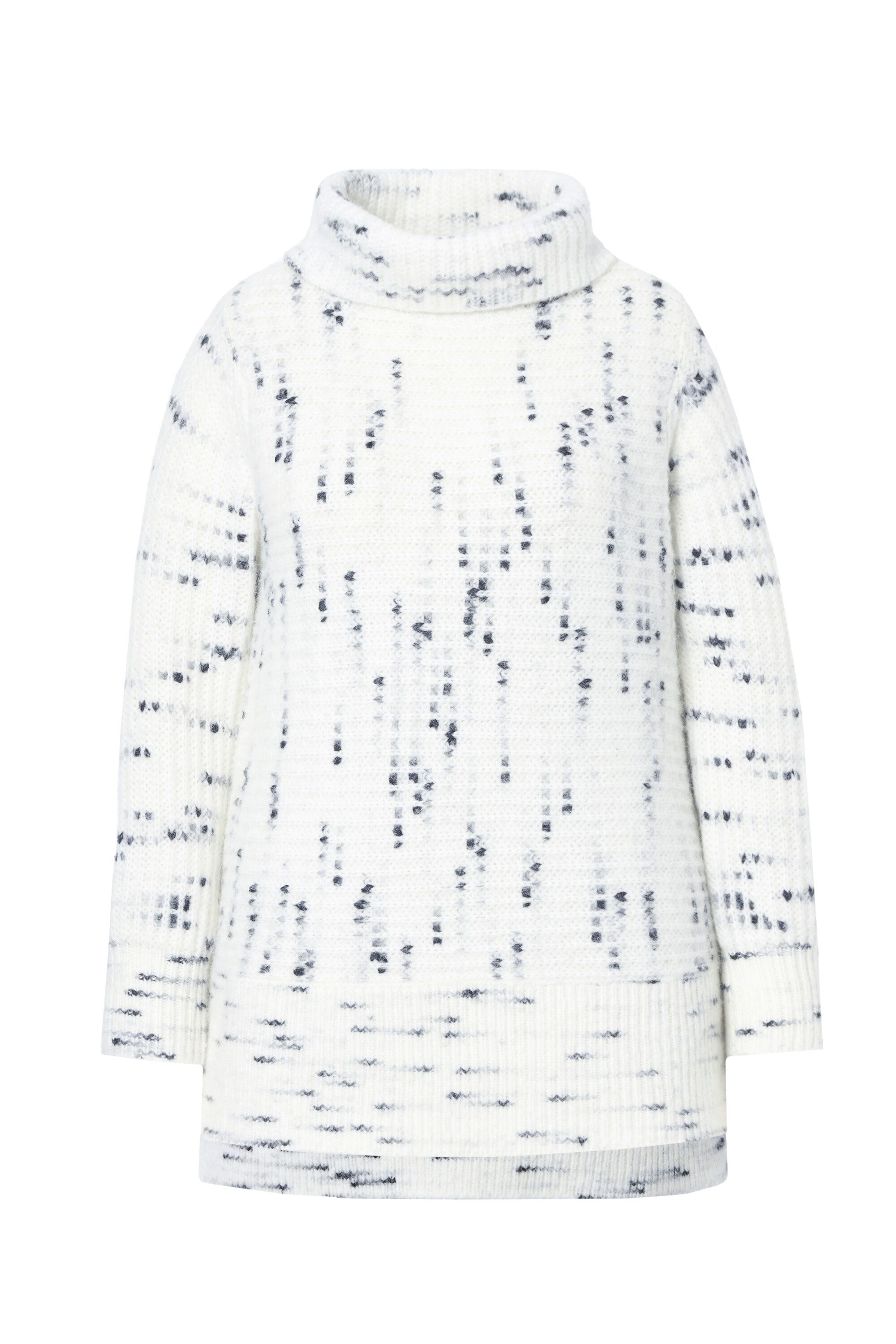 Ulla Popken Rollkragenpullover Pullover Spaceyarn-Effekt Rollkragen günstig online kaufen