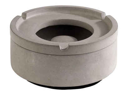 APS Aschenbecher Element, Windascher mit möbelschöner Unterseite Durchmesser 9.5 cm Höhe 5 cm Beton grau