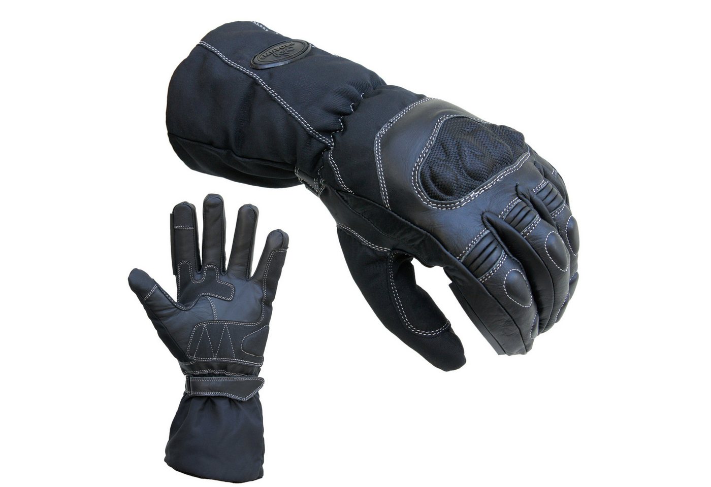 PROANTI Motorradhandschuhe PROANTI Regen Motorradhandschuhe Lange Stulpe Visierwischer Längere Stulpe, Visierwischer, wasserdicht, Touchscreen-Funktion
