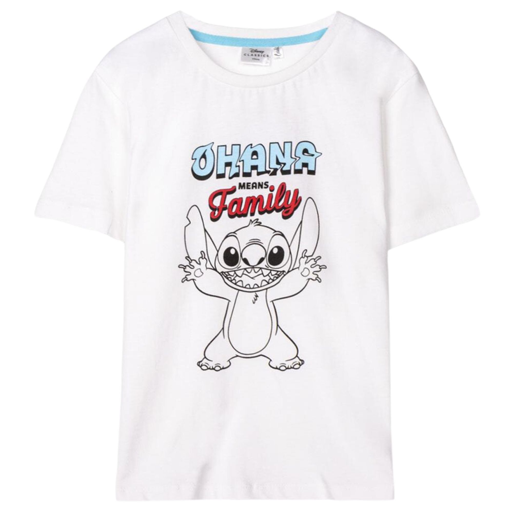 Stitch FAMILY & Gr. MEANS Jerseyshirt T-Shirt Lilo OHANA Kinder 104 - cm 152