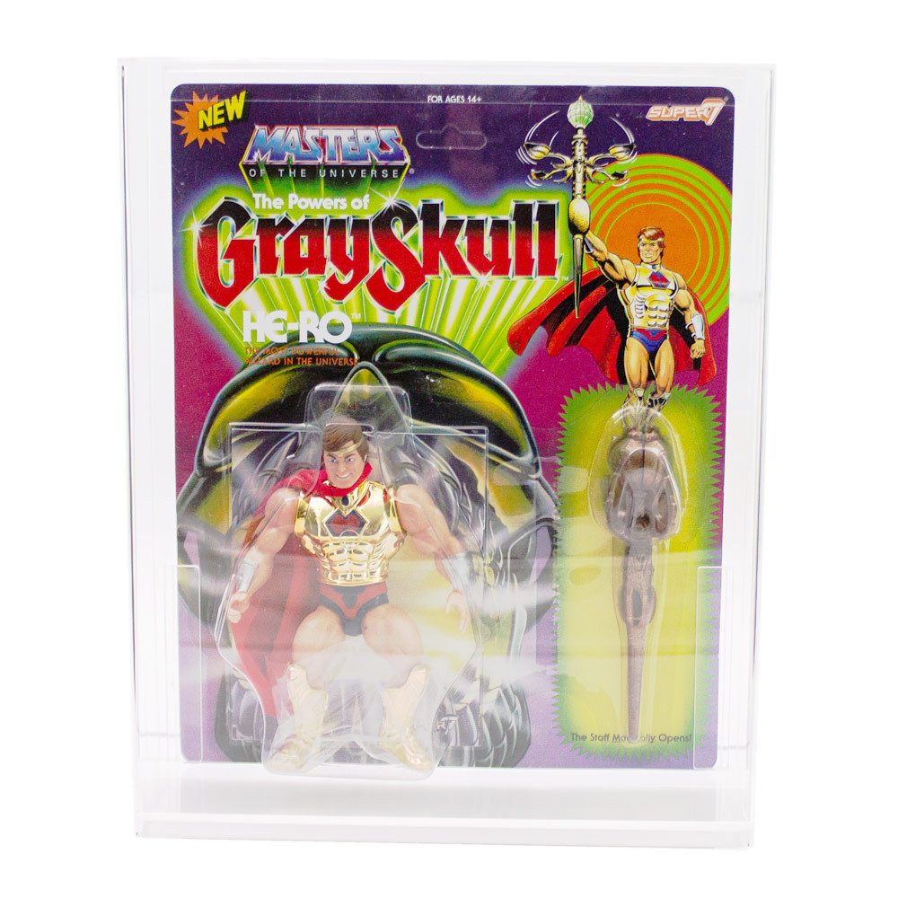 Morax Aufbewahrungsbox 3x Acryl Case für Hero von Super 7 / Deluxe / Origns (Spar-Set, MS-18381)
