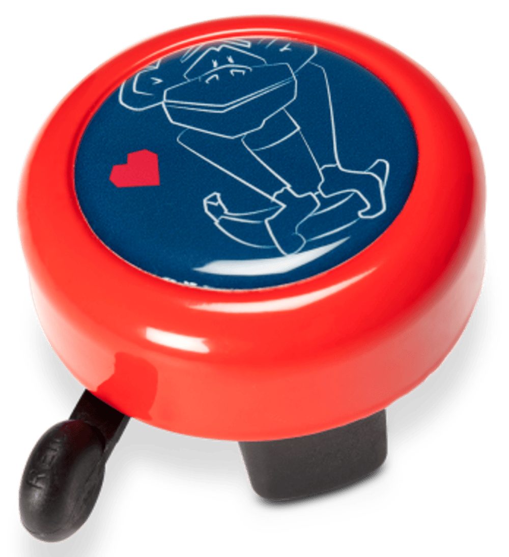 Cube RFR Fahrradklingel CUBE Fahrradklingel Bell Buddys "Monkey". Ø 55mm