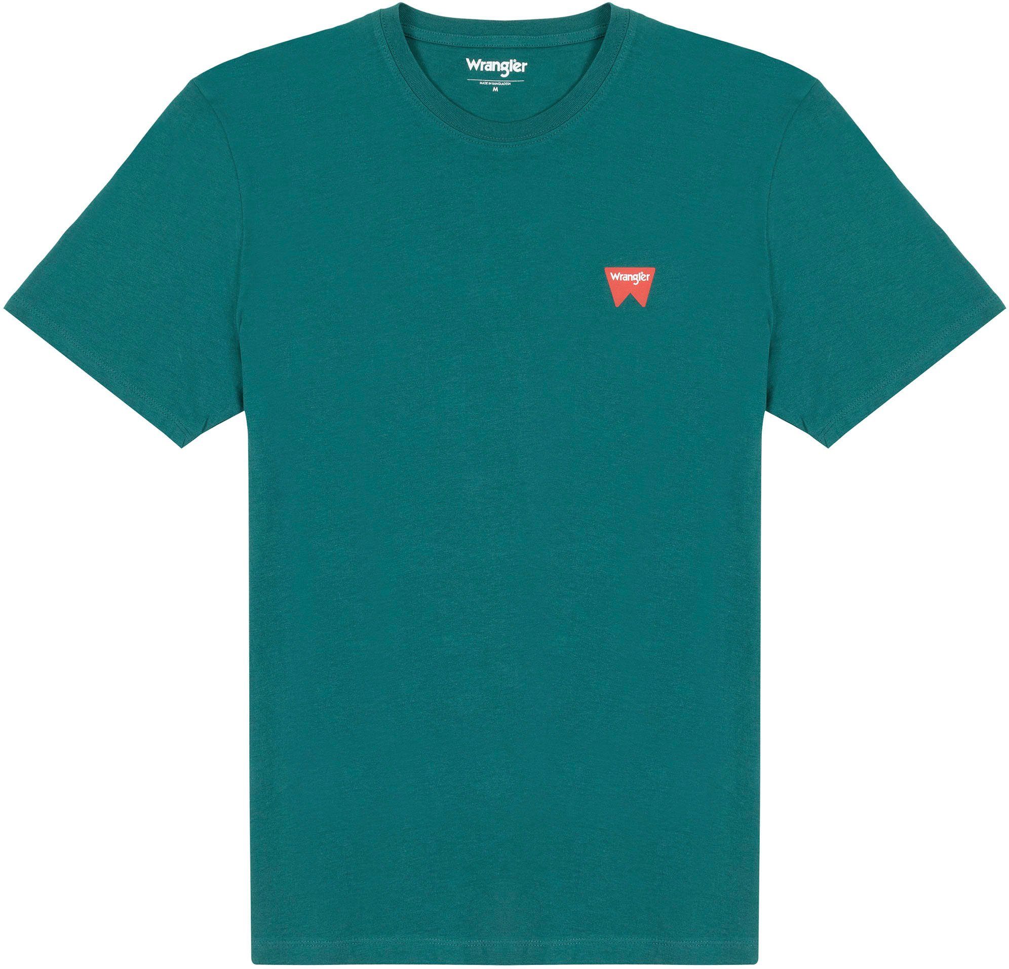 Wrangler T-Shirt Sign-Off bayberry green