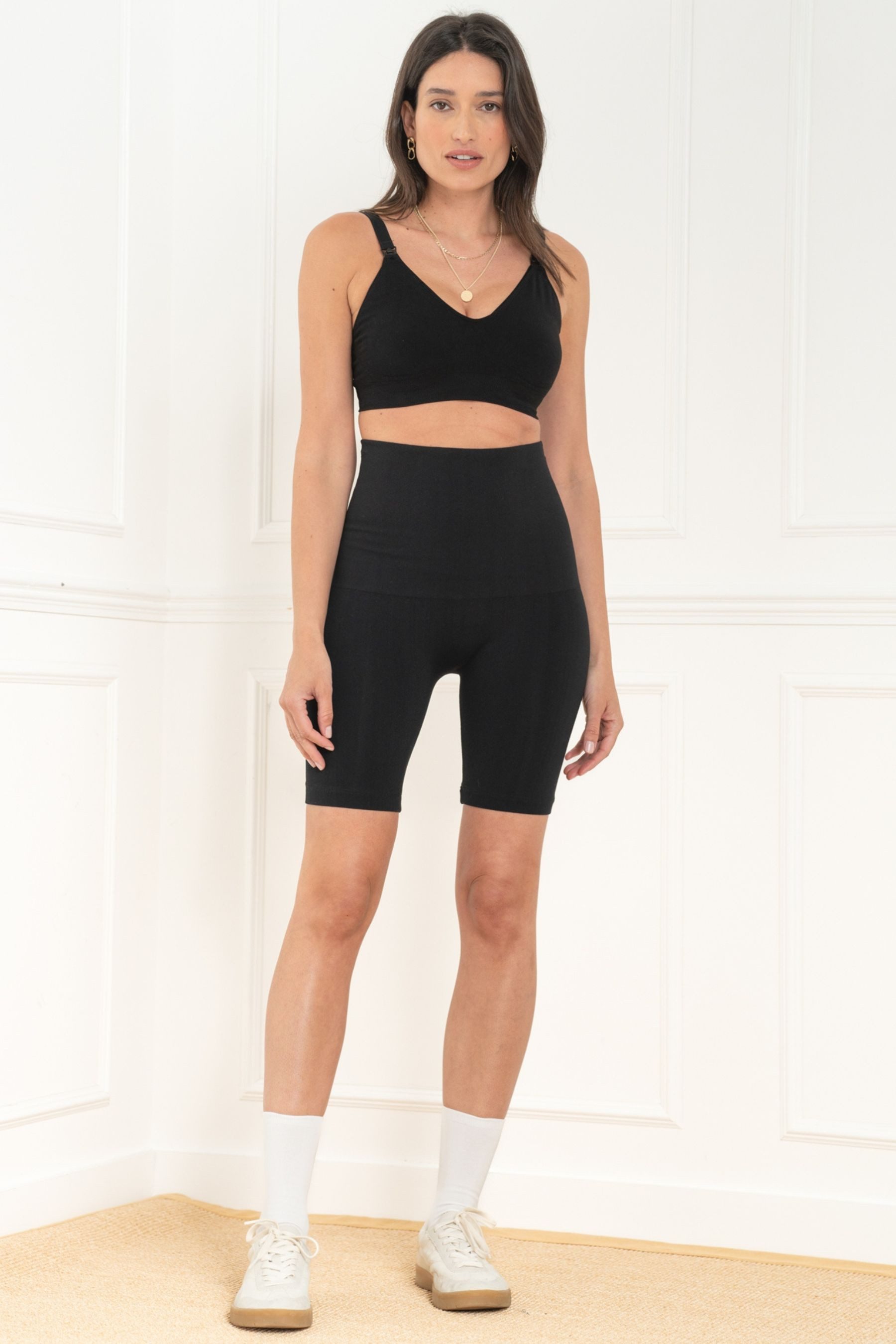 Seraphine Shorts Seraphine Radlerhose mit Bauchband Umstandsmode (1-tlg)