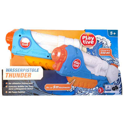 Playtive Wasserpistole Wasserpistole Thunder bis 9 meter Reichweite Playtive
