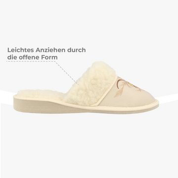 filsko Vara Hübsche Winter Pantoffeln mit Schafwolle für Damen Hausschuh