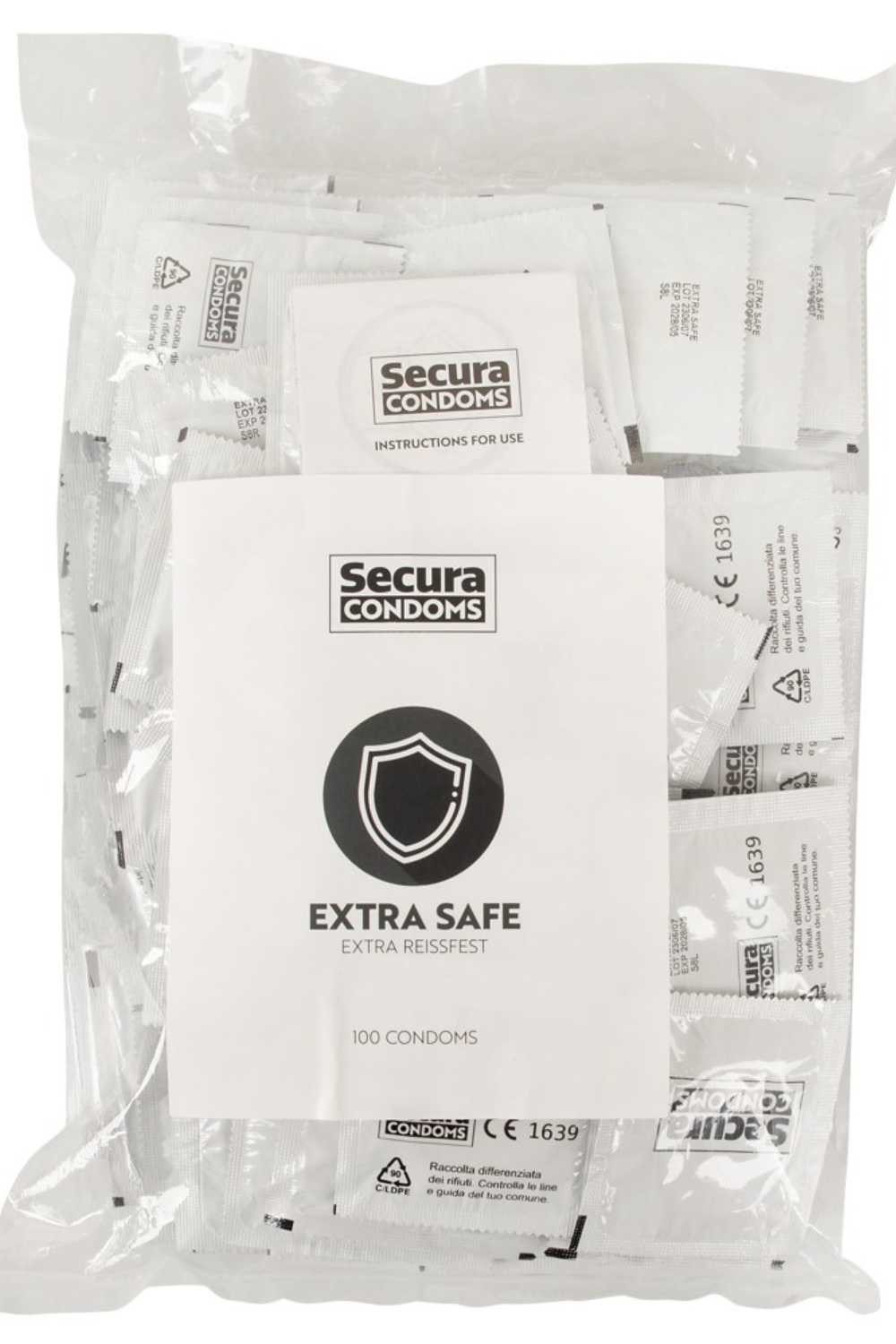 Secura Einhand-Kondome Extra Safe Презервативы 100 Stück