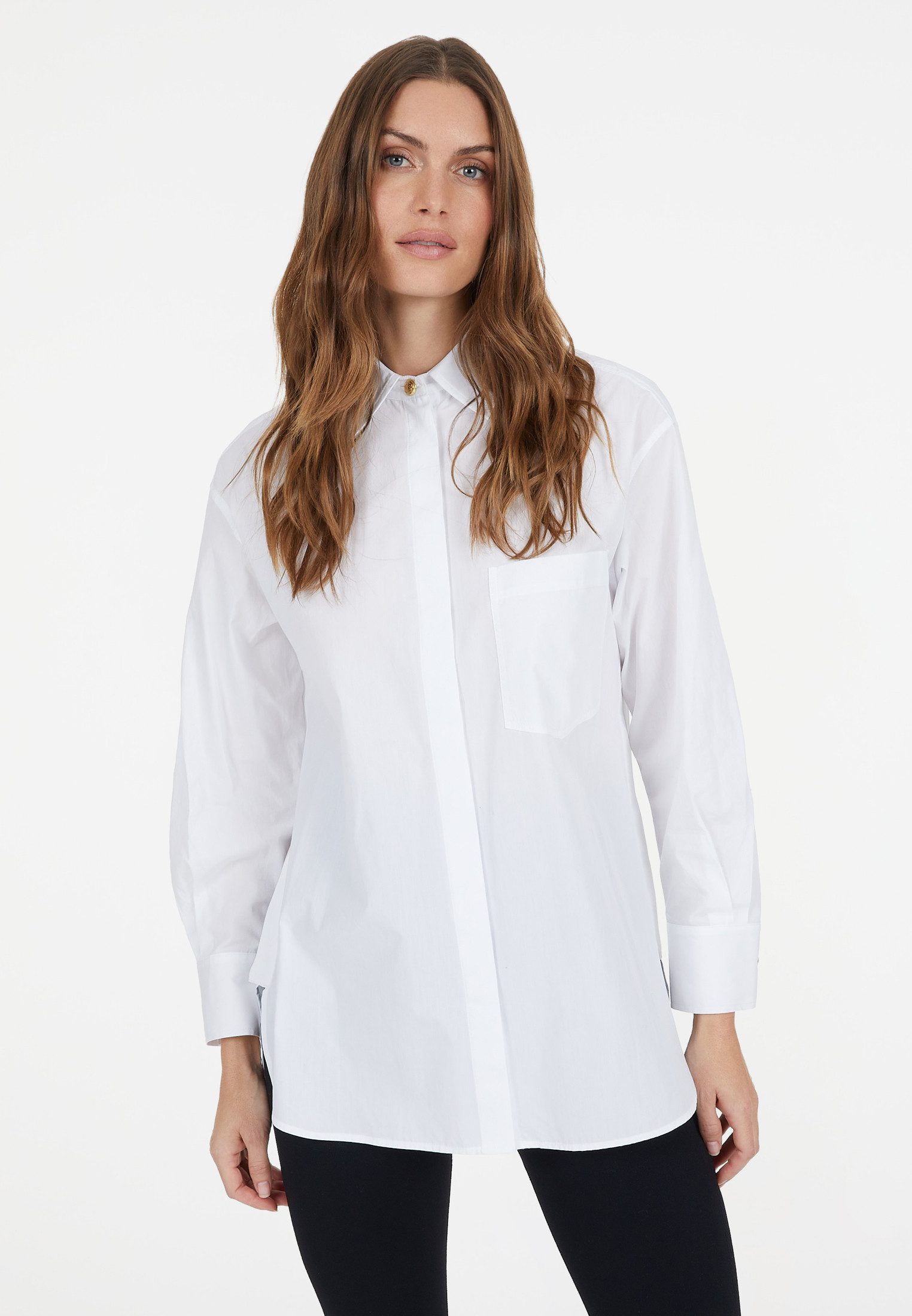 MARC AUREL Langarmbluse mit Schmuckknöpfen günstig online kaufen