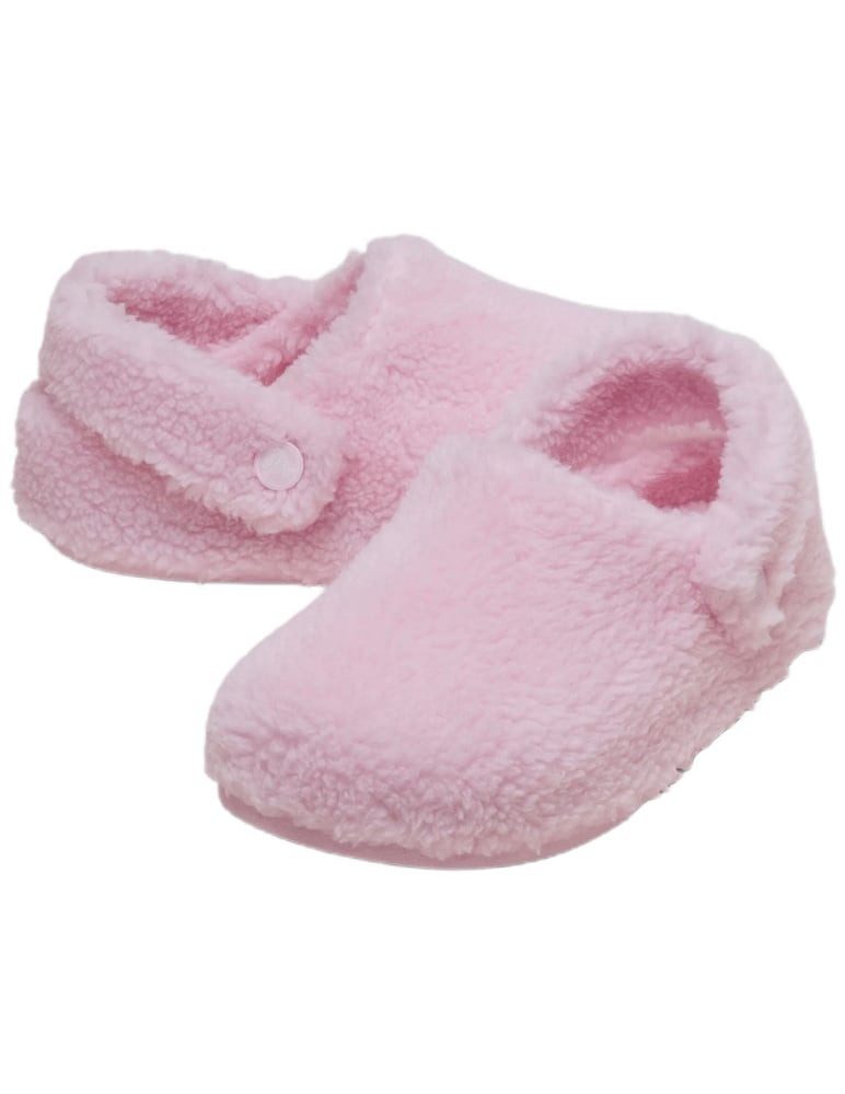 Crocs Classic Cozzzy Slipper (Kunstfell, warm) pink Mädchen - 1 Paar Hausschuh