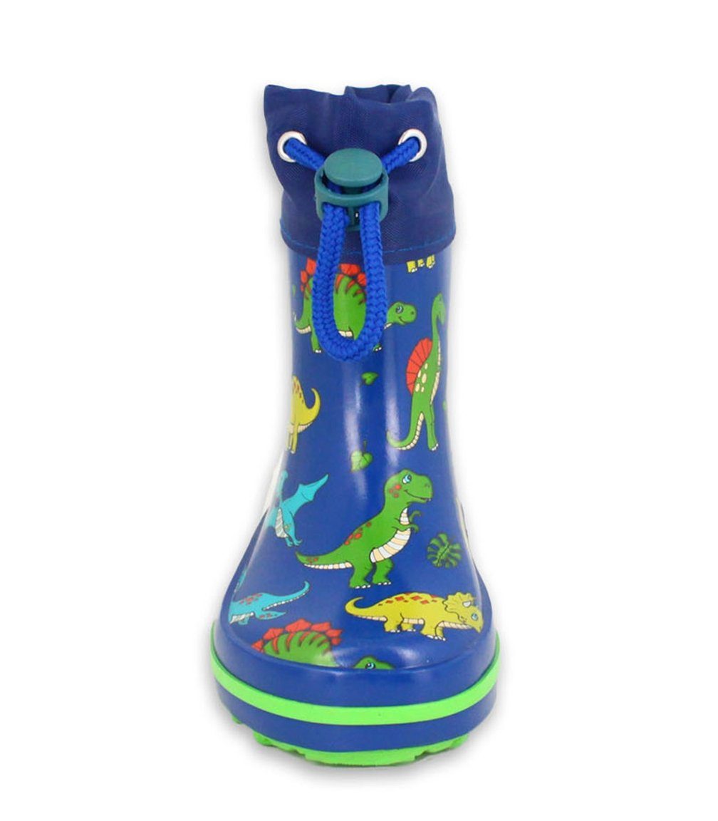Beck Kleinkinder Gummistiefel Mini Dino Gummistiefel (wasserdicht, für, trockene Füße bei Regen- und Matschwetter) flexible Laufsohle, weicher Naturkautschuk – Bild 4 von 5