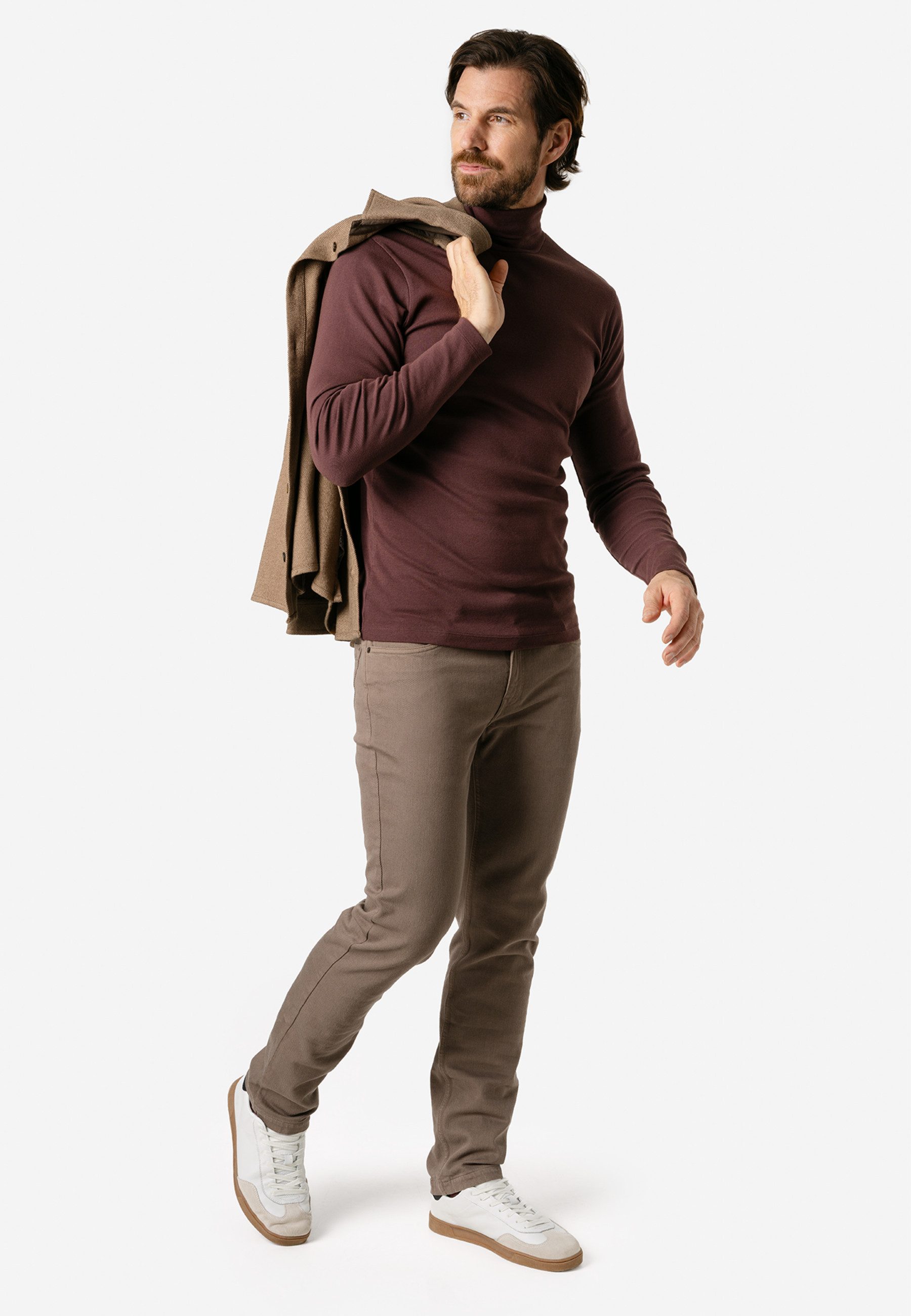 LIVING CRAFTS Rollkragenpullover HELGE GOTS zertifiziert – Bild 2 von 5