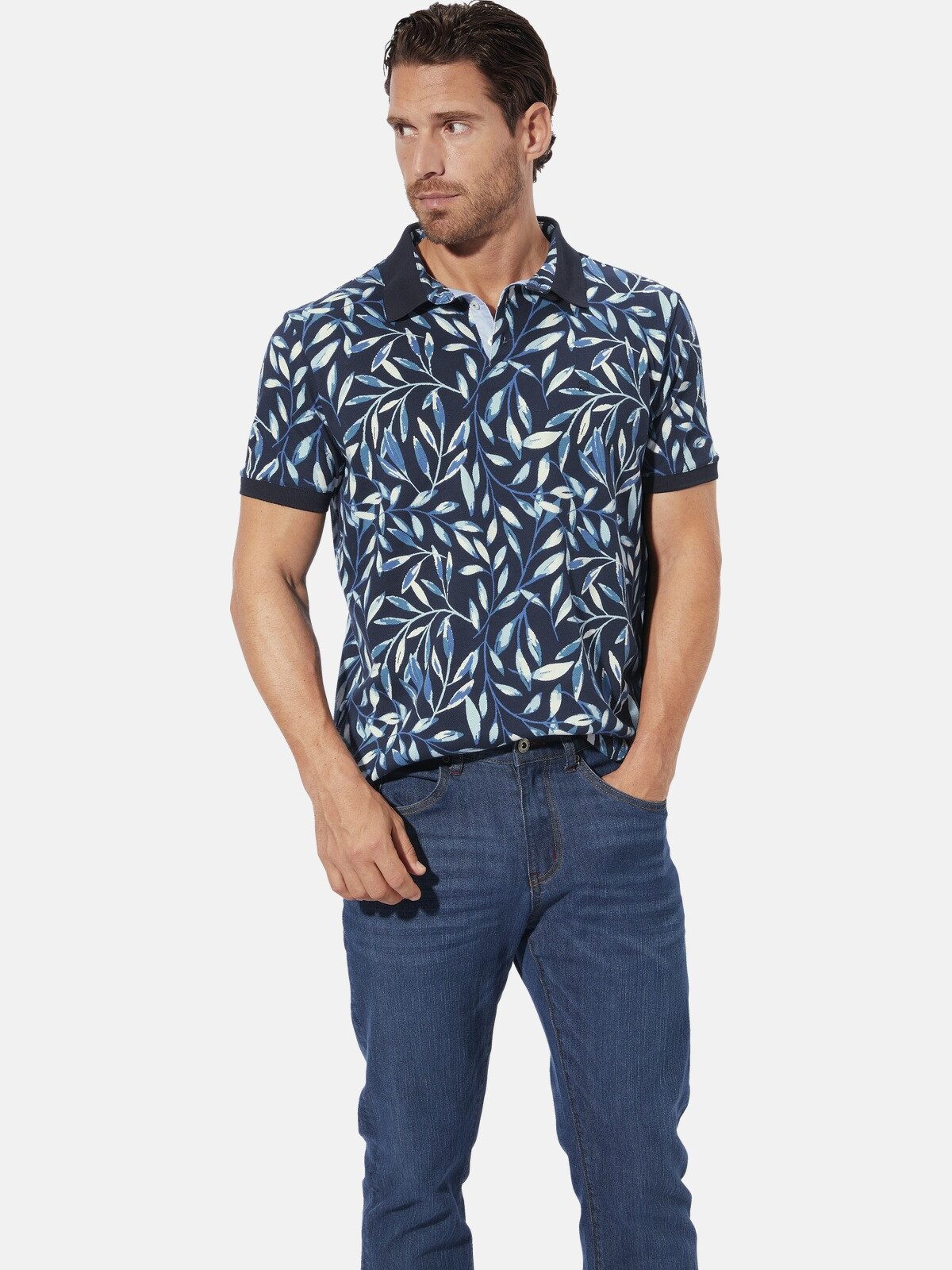 Babista Poloshirt GARRIN mit Blätteraufdruck günstig online kaufen