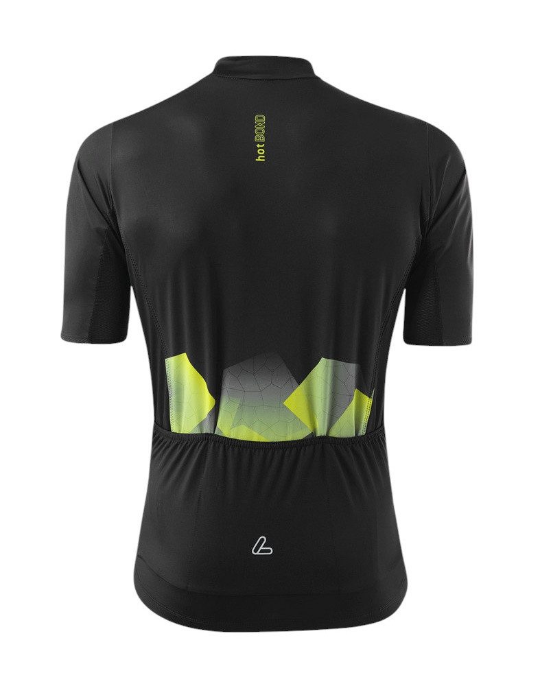 Löffler T-Shirt Fahrrad-Shirt Bike Jersey Leaves Hotbond (Full-Zip, leicht)