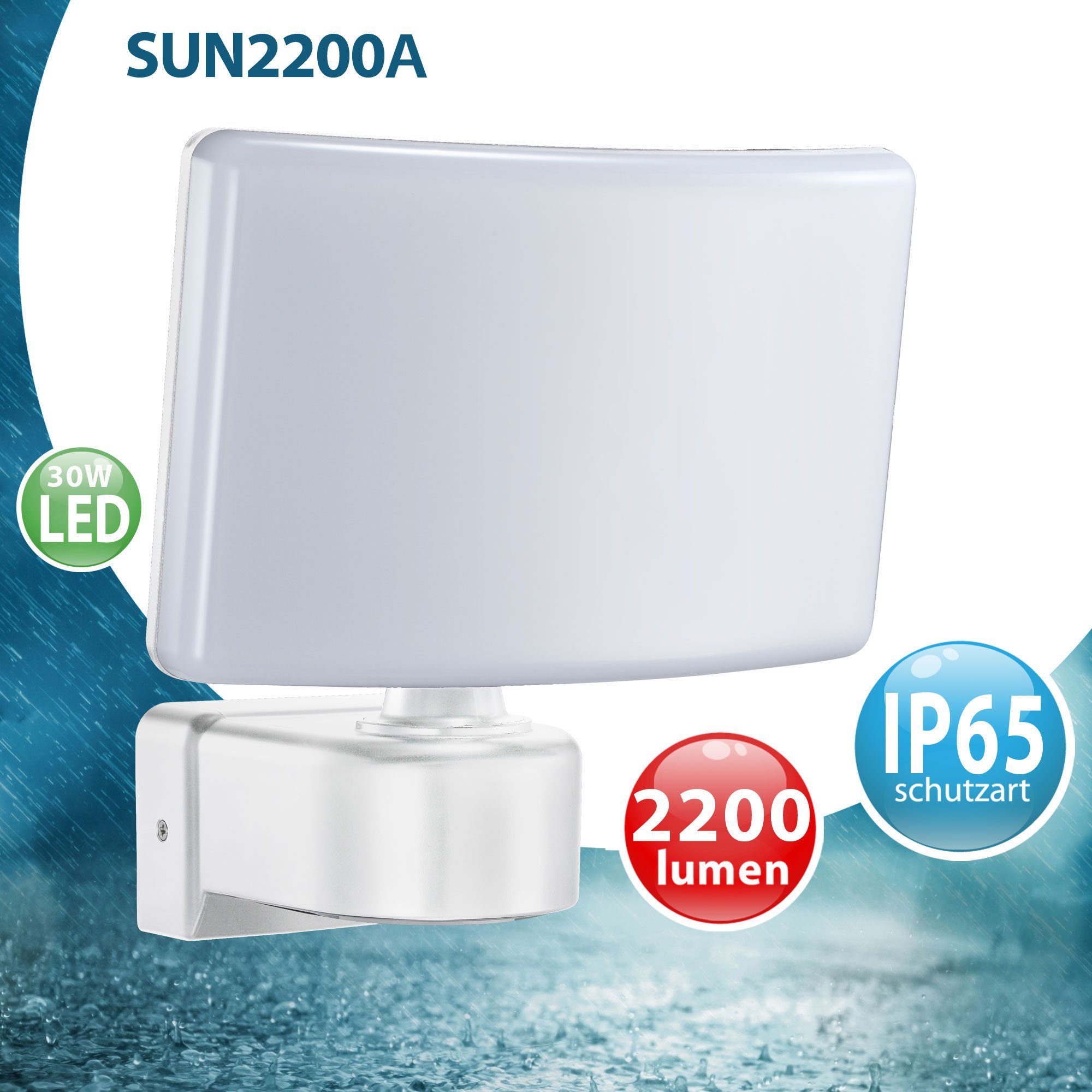 Maxkomfort LED Flutlichtstrahler SUN2200, ohne Bewegungsmelder, günstig online kaufen