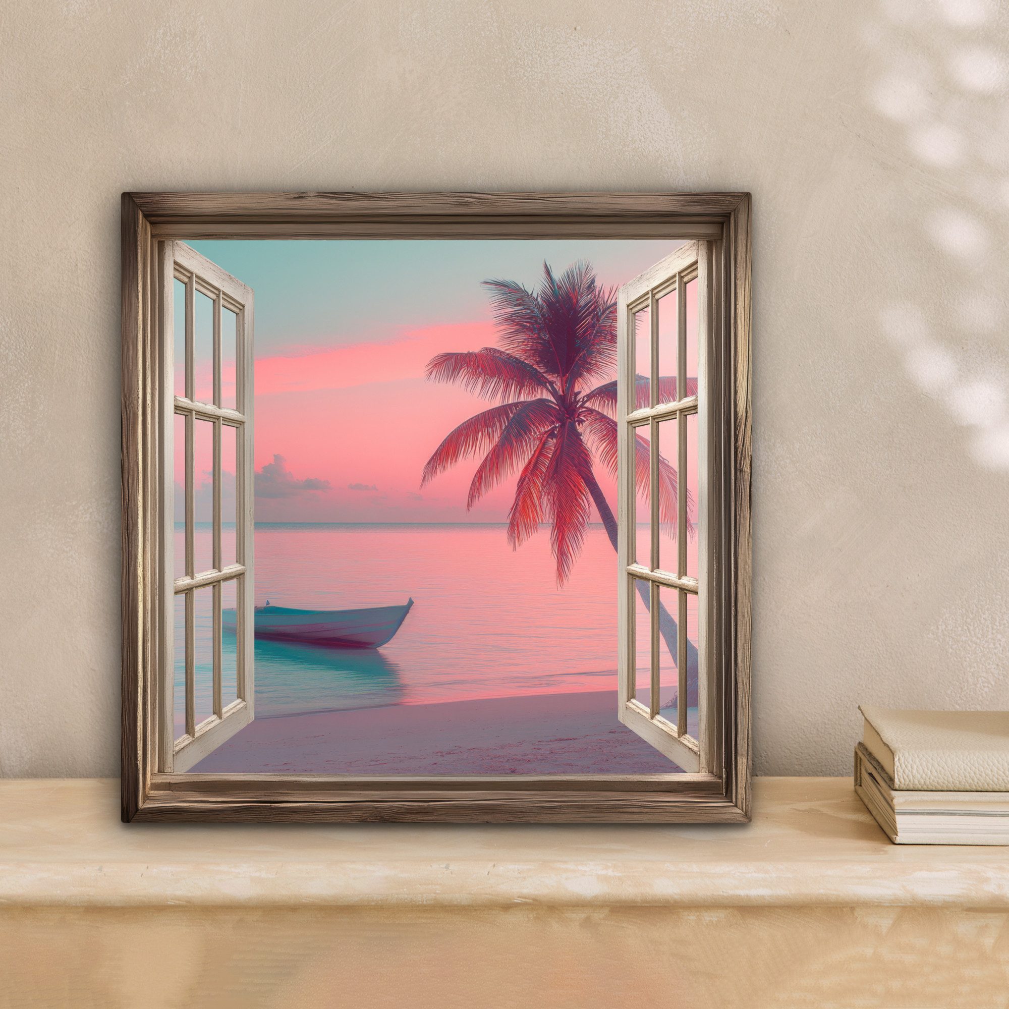 OneMillionCanvasses® Leinwandbild Durchblick - Strand - günstig online kaufen