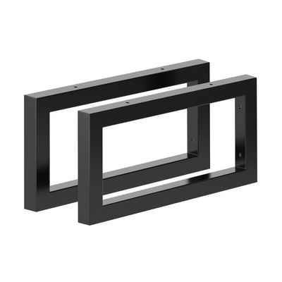 sossai® Waschtischbefestigung Stahl Waschtischkonsole, schwarzmatt, 40cm