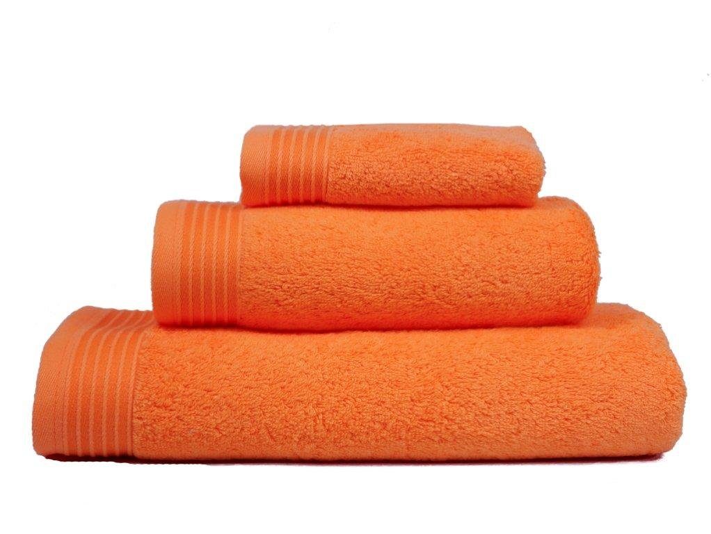 framsohn frottier Handtuch framsohn Frottierserie 'Premium', (1-St) Clementine - Orange