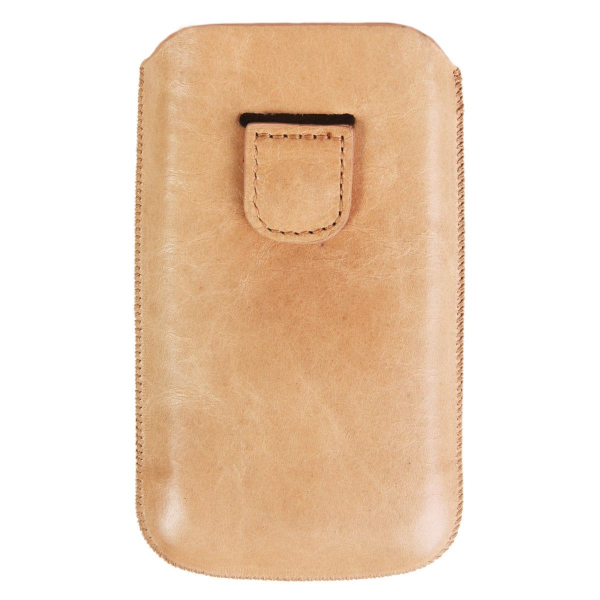 Samsonite Handyhülle Leder Universal Pouch Tasche Toledo Beige, hochwertige Schutz-Hülle, Lift-Funktion Etui für klassisches Handy MP4