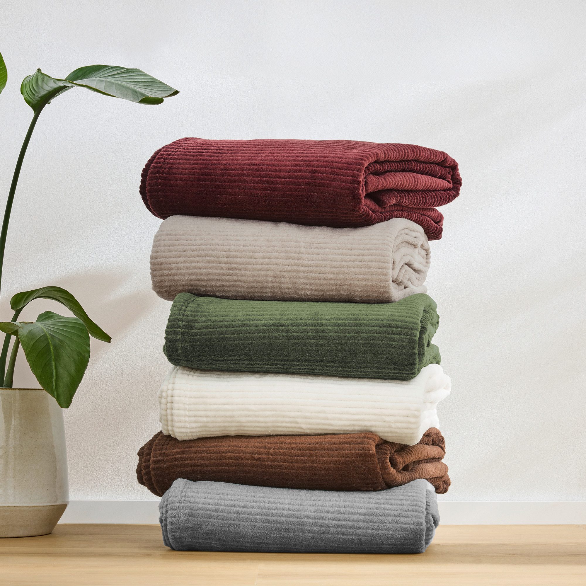 Wohndecke Wohndecke Cordoba, IBENA, Mit trendiger Cord-Struktur, made in Ge günstig online kaufen