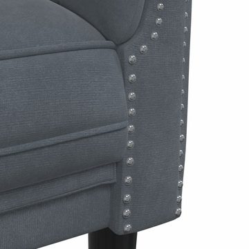 vidaXL Sofa Sofa 3-Sitzer Dunkelgrau Samt