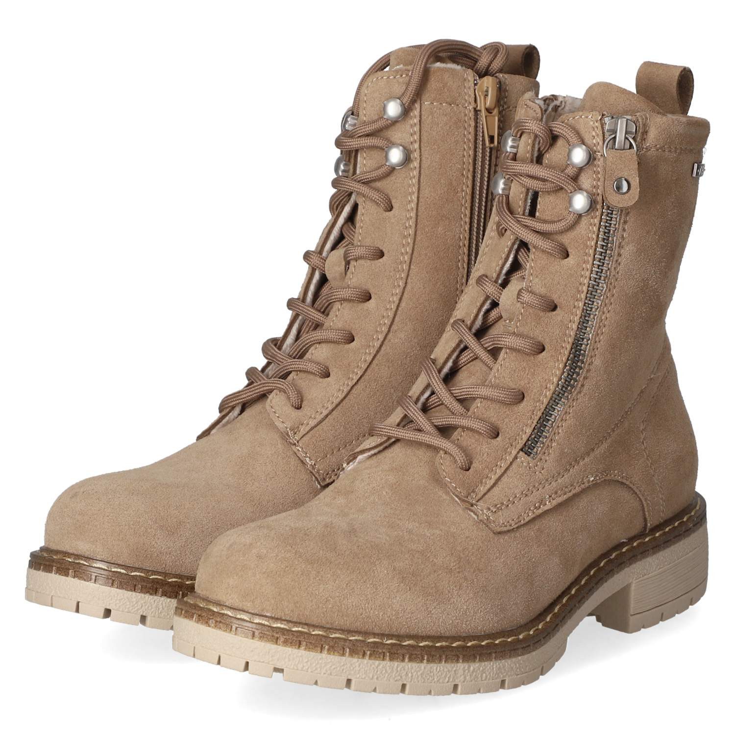 Beliana Beliana Schnürstiefeletten 252995430 TAUPE Damen Rauleder taupe Winterstiefel