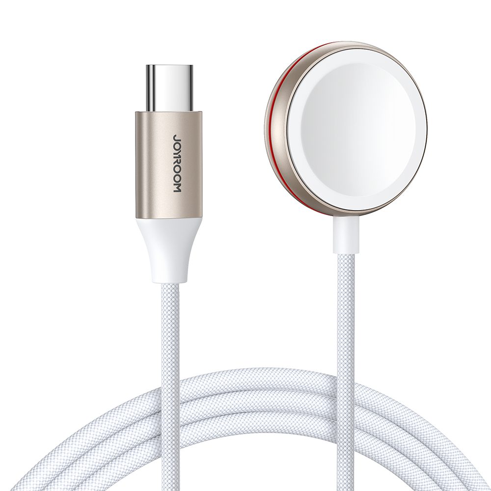 JOYROOM Induktionsladegerät Magnetladekabel Ladeadapter Smartwatch-Ladekabel, USB-C, induktive Ladefläche für Apple Watch (120.0 cm), induktives Laden, USB-C, 3,5 W, Nylongeflecht