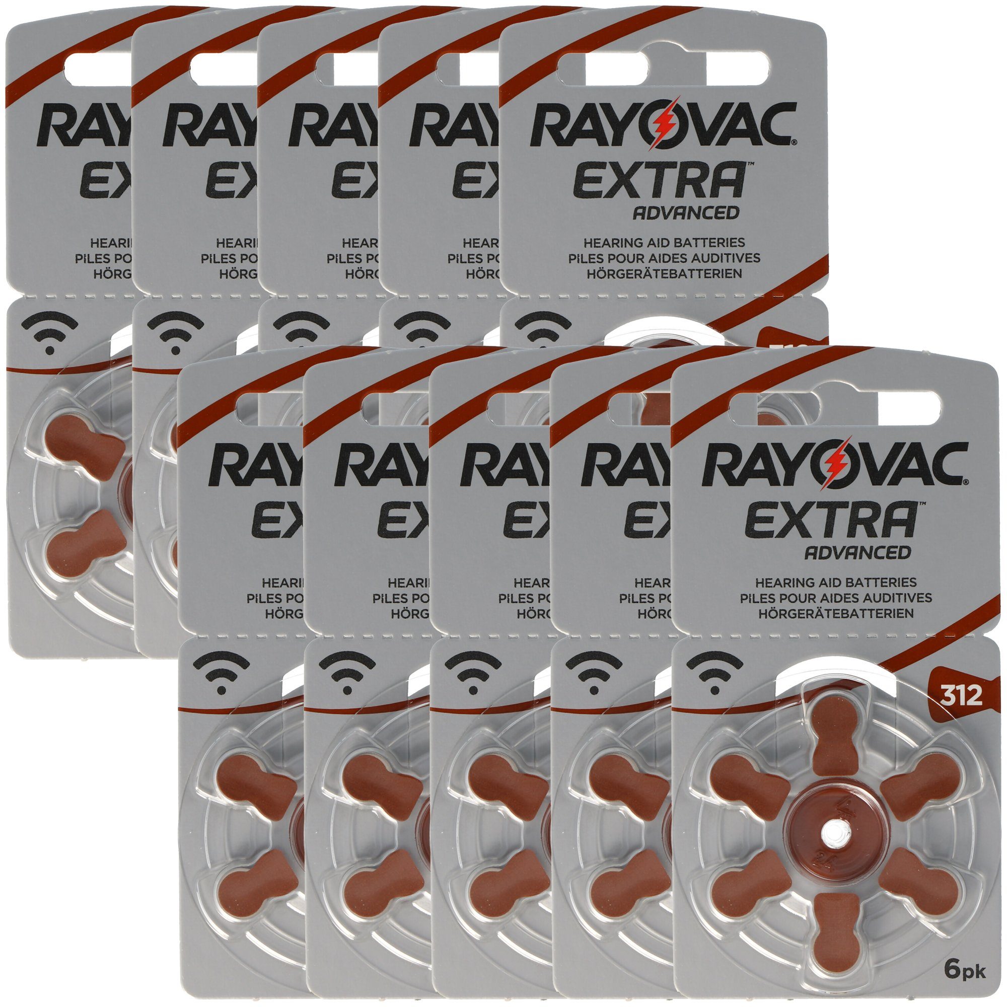 RAYOVAC »60 Stück Rayovac Hörgerätbatterie Varta HA312, PR4« Batterie, (1,4  V) online kaufen | OTTO