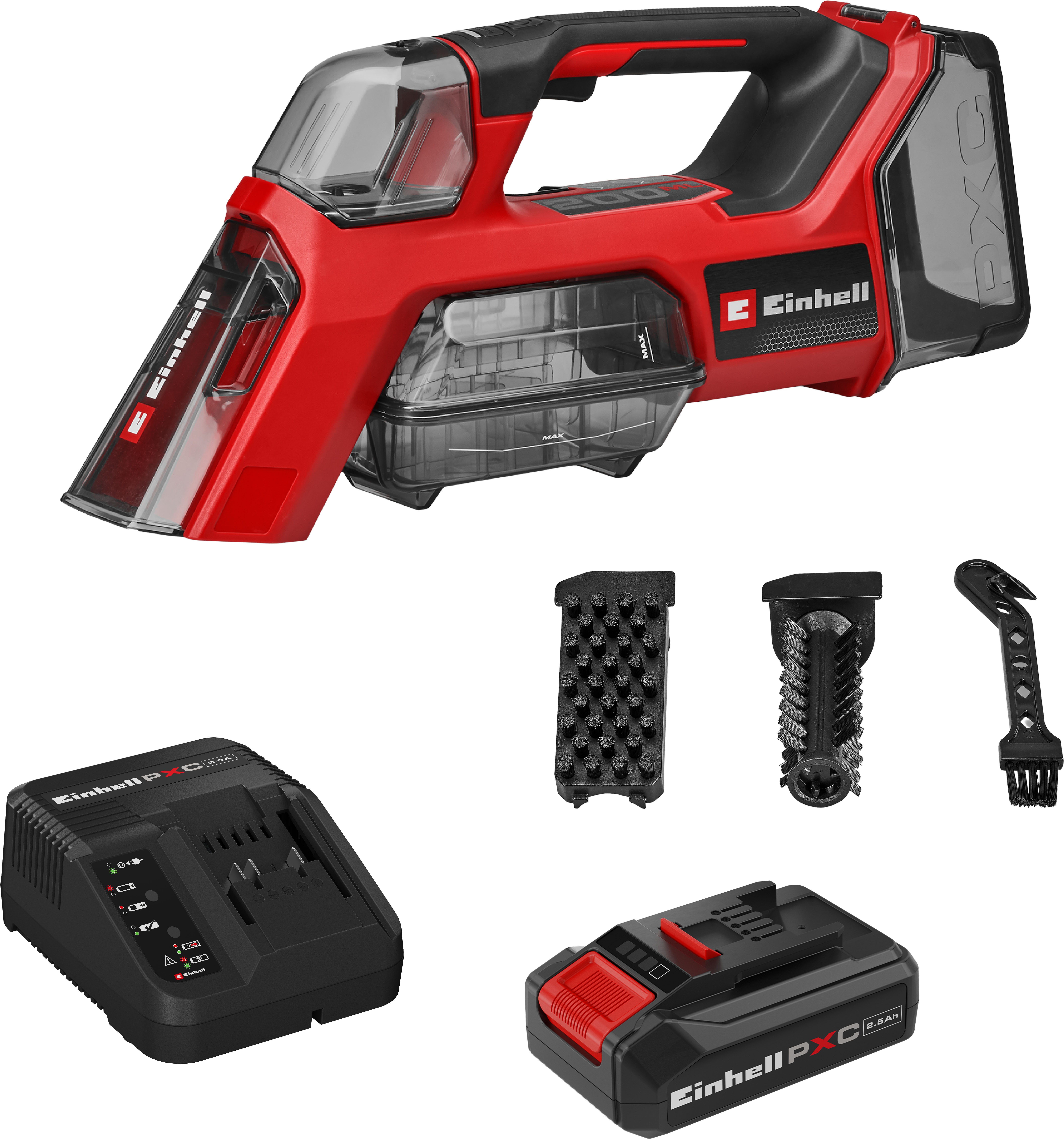 Einhell Wasch-Sauger TE-SCL 18/200 Li (1x 2,5 Ah), Inkl. Akku und Ladegerät