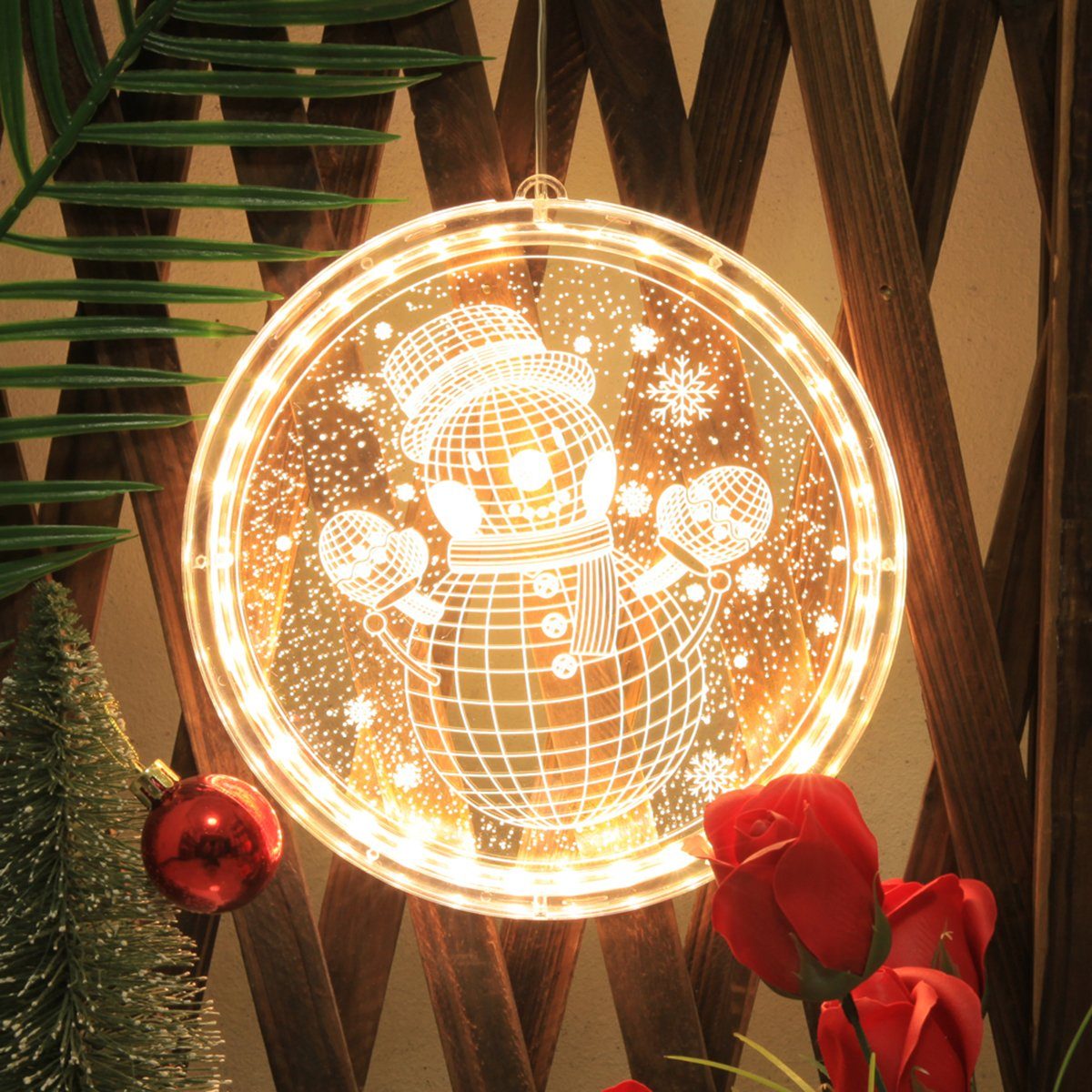 MUPOO LED Dekolicht LED Lichtervorhang Weihnachtslichter,Weihnachtsdekorati günstig online kaufen