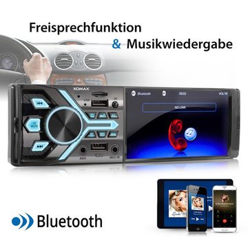 XOMAX »XOMAX XM-V424 Autoradio mit 4 Zoll Bildschirm, Bluetooth Freisprecheinrichtung, 2x USB, SD, AUX, 1 DIN« Autoradio