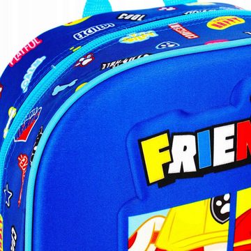 Sarcia.eu Vorschulranzen Paw Patrol Marineblauer Jungen 3D-Kindergartenrucksack, 32x27x11 cm