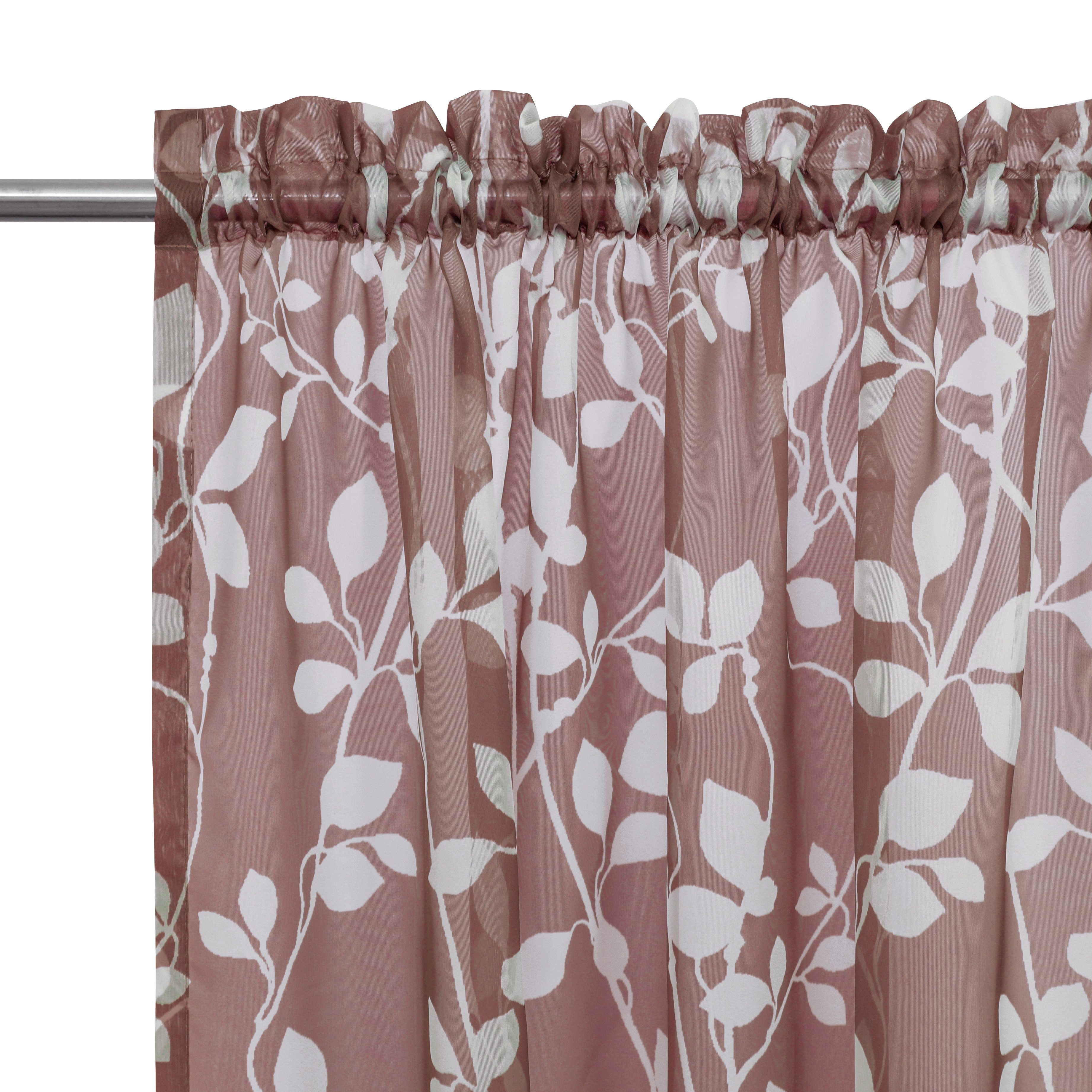 OTTO home Gardine Issoire (1 St), Stangendurchzug, transparent, Wohnzimmer, Schlafzimmer, Esszimmer, gemustert, modern